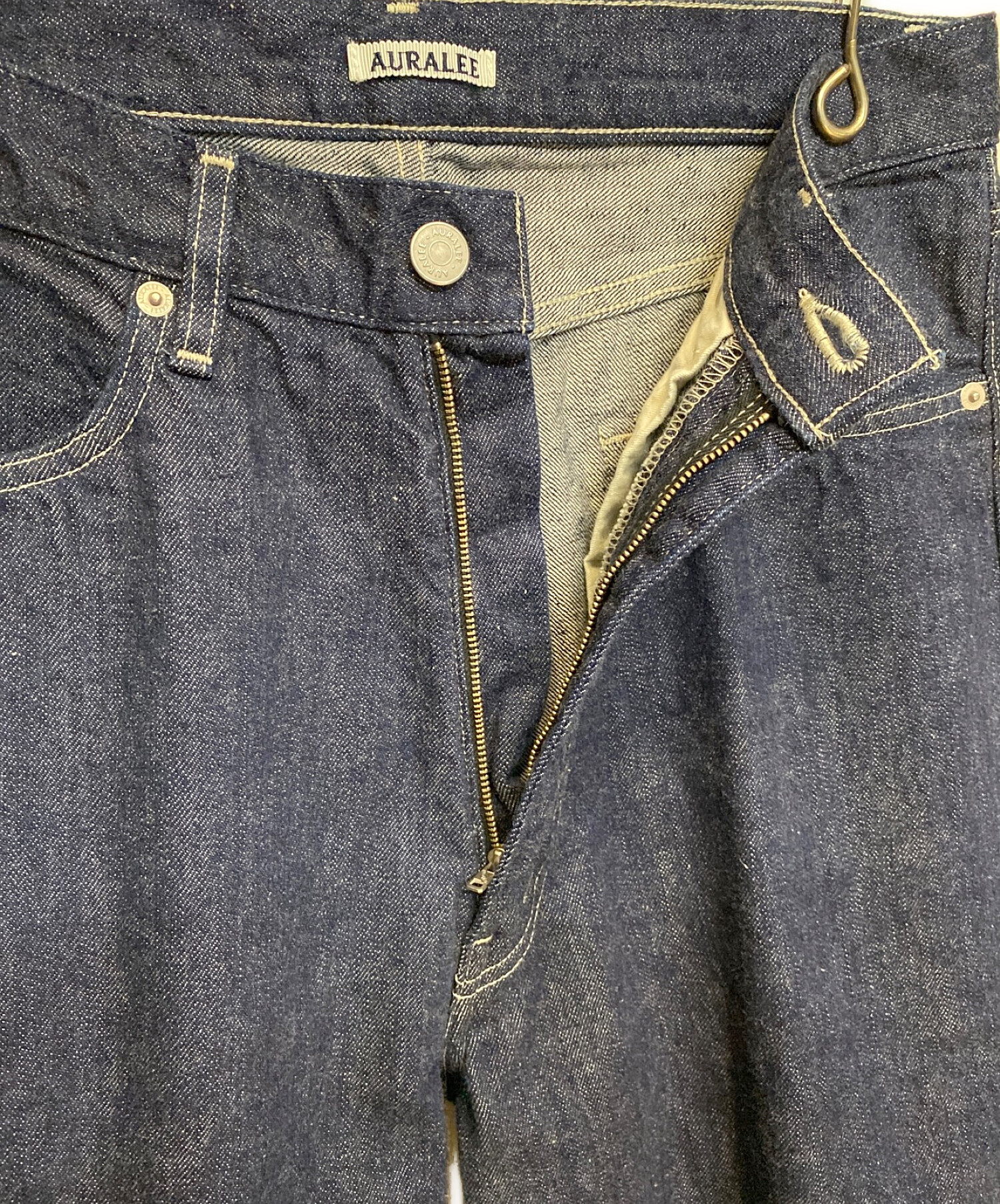 AURALEE SELVEDGE LIGHT DENIM PANTS 3