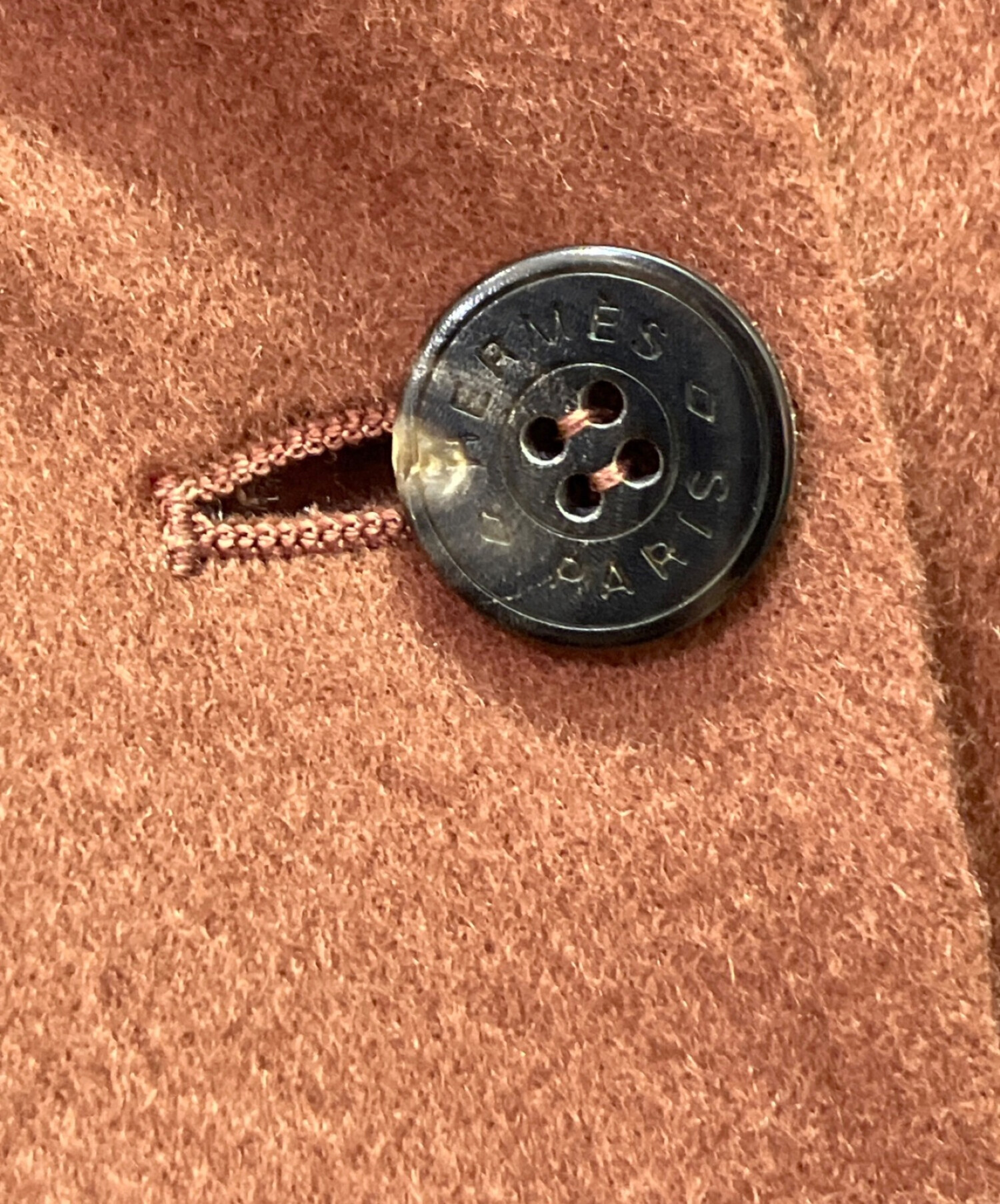 中古・古着通販】HERMES (エルメス) カシミヤボタンロングコート