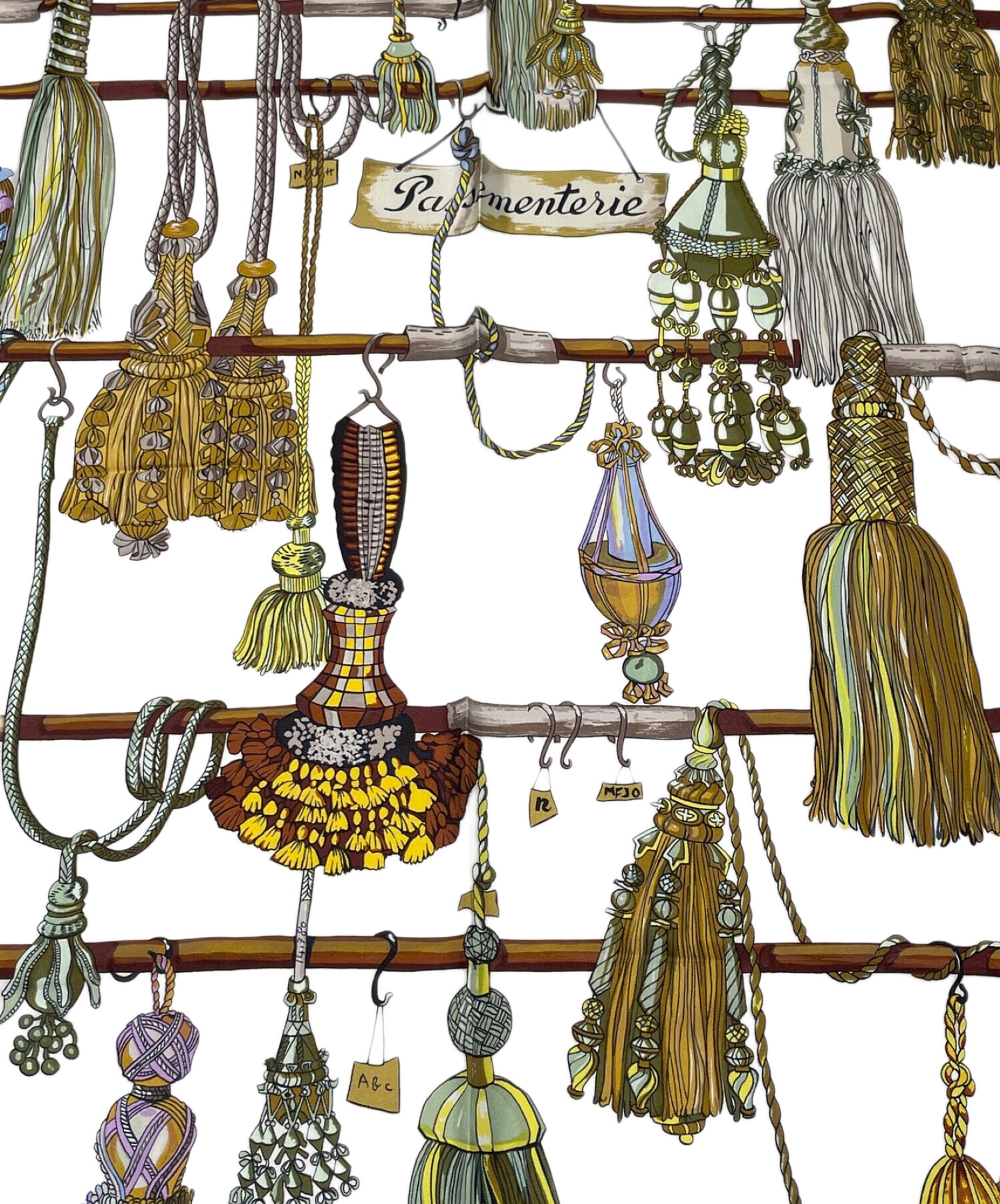 エルメス カレ90 エルメス カレ90 Pasementerie 紐飾り スカーフ