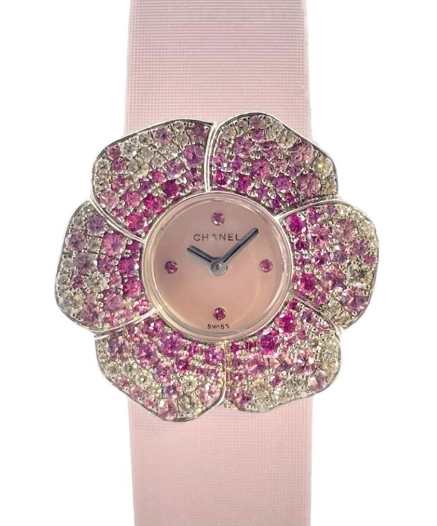 中古・古着通販】CHANEL (シャネル) カメリア Ref.H1652 ピンク サイズ