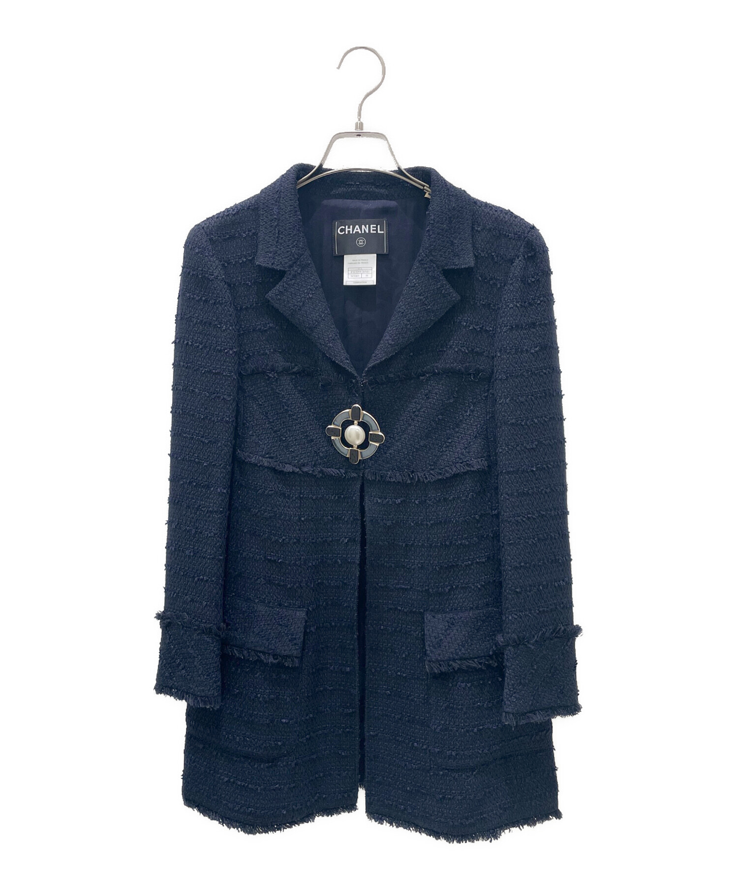中古・古着通販】CHANEL (シャネル) ブローチツイードジャケット