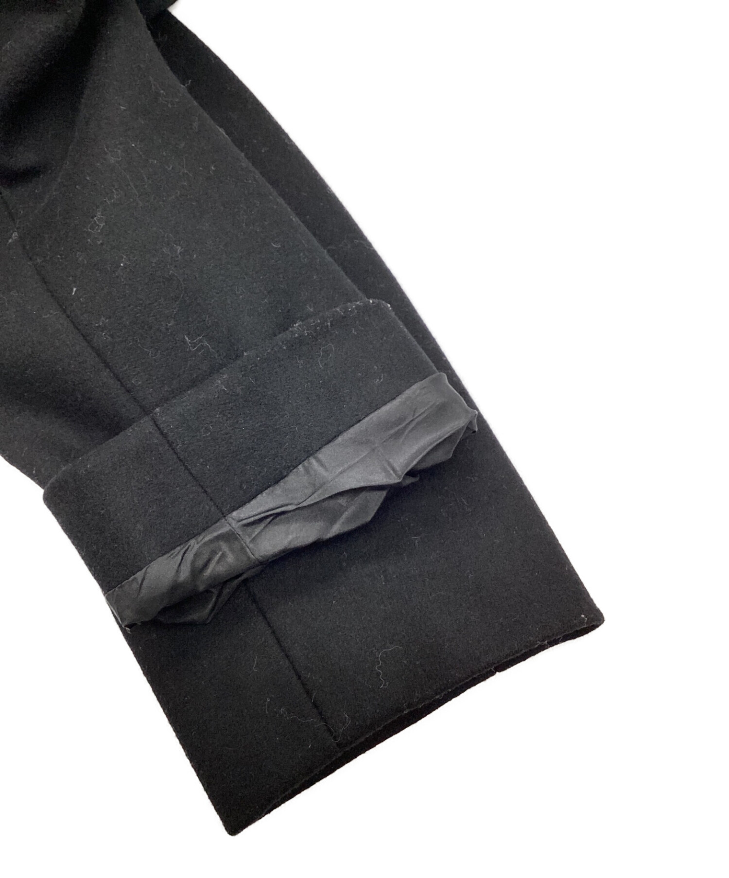 中古・古着通販】BALENCIAGA (バレンシアガ) ウールコート ブラック 