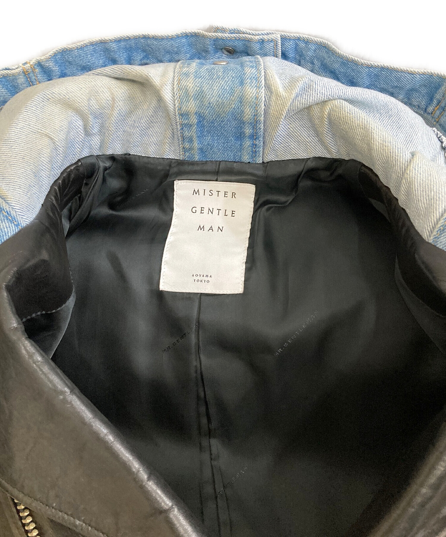 中古・古着通販】Mr.Gentleman (ミスタージェントルマン) ダブルレザー