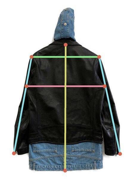 中古・古着通販】Mr.Gentleman (ミスタージェントルマン) ダブルレザー