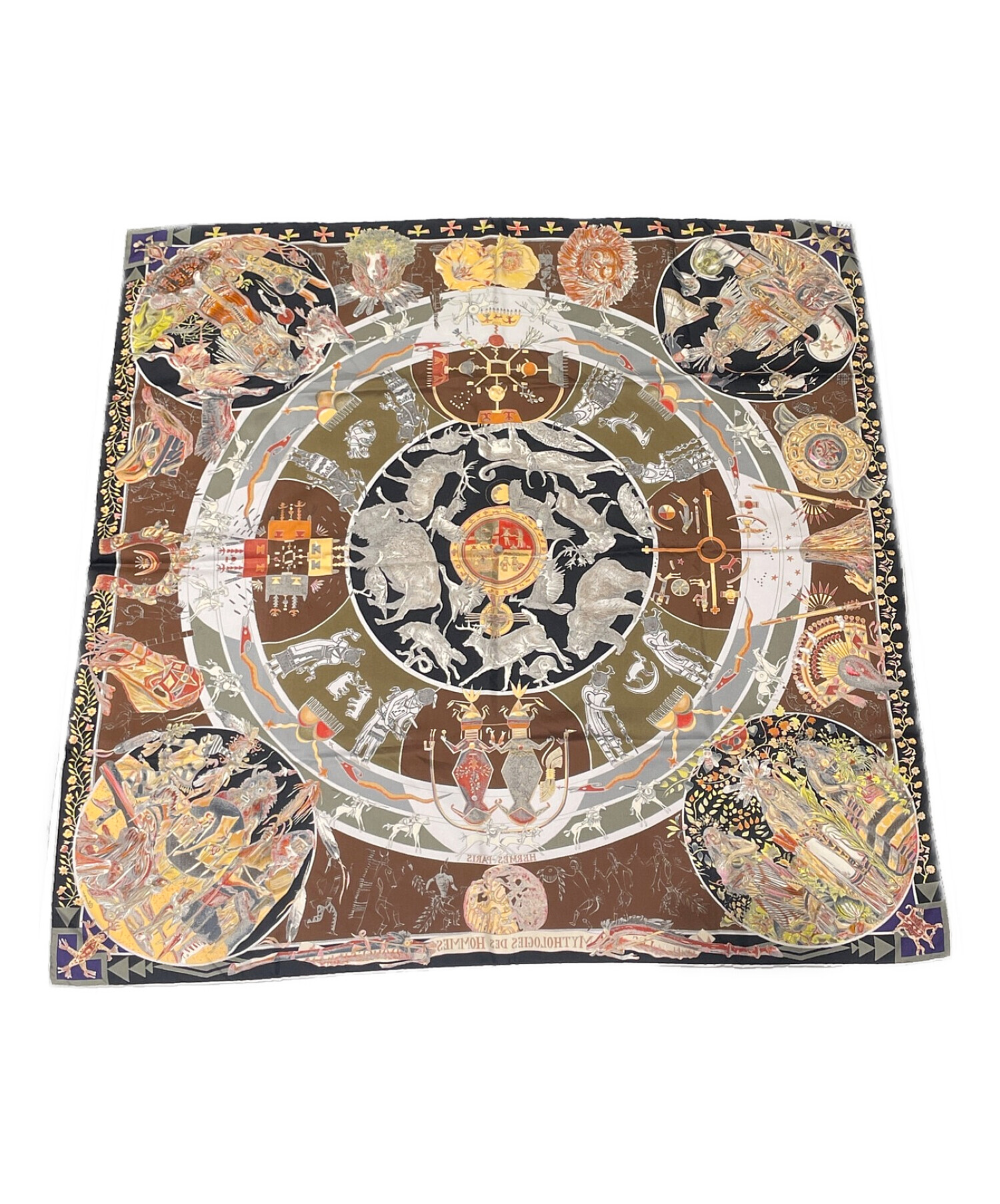 中古・古着通販】HERMES (エルメス) カレ 90/褐色の男達の伝説