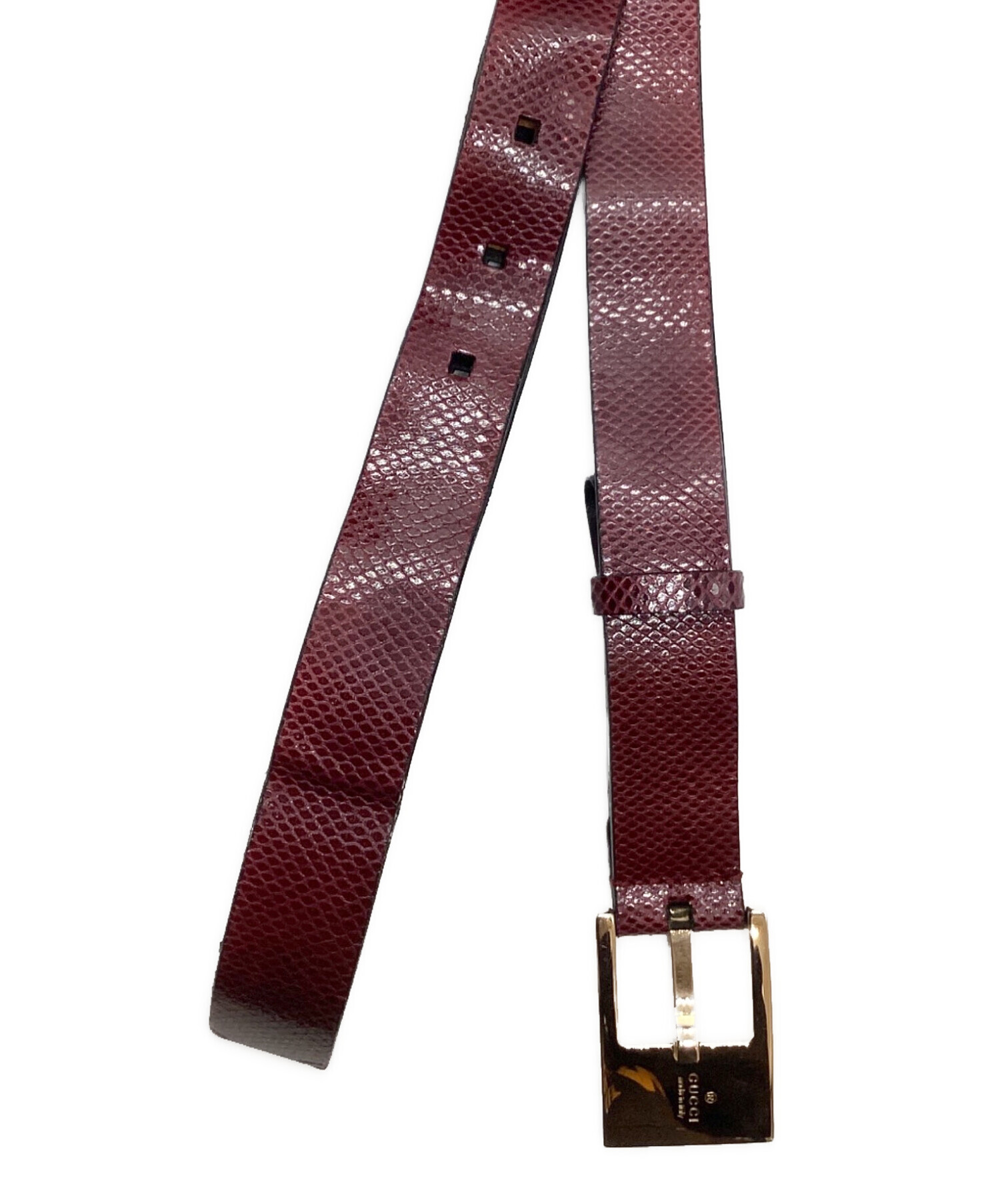 中古・古着通販】GUCCI (グッチ) ベルト ボルドー｜ブランド・古着通販 