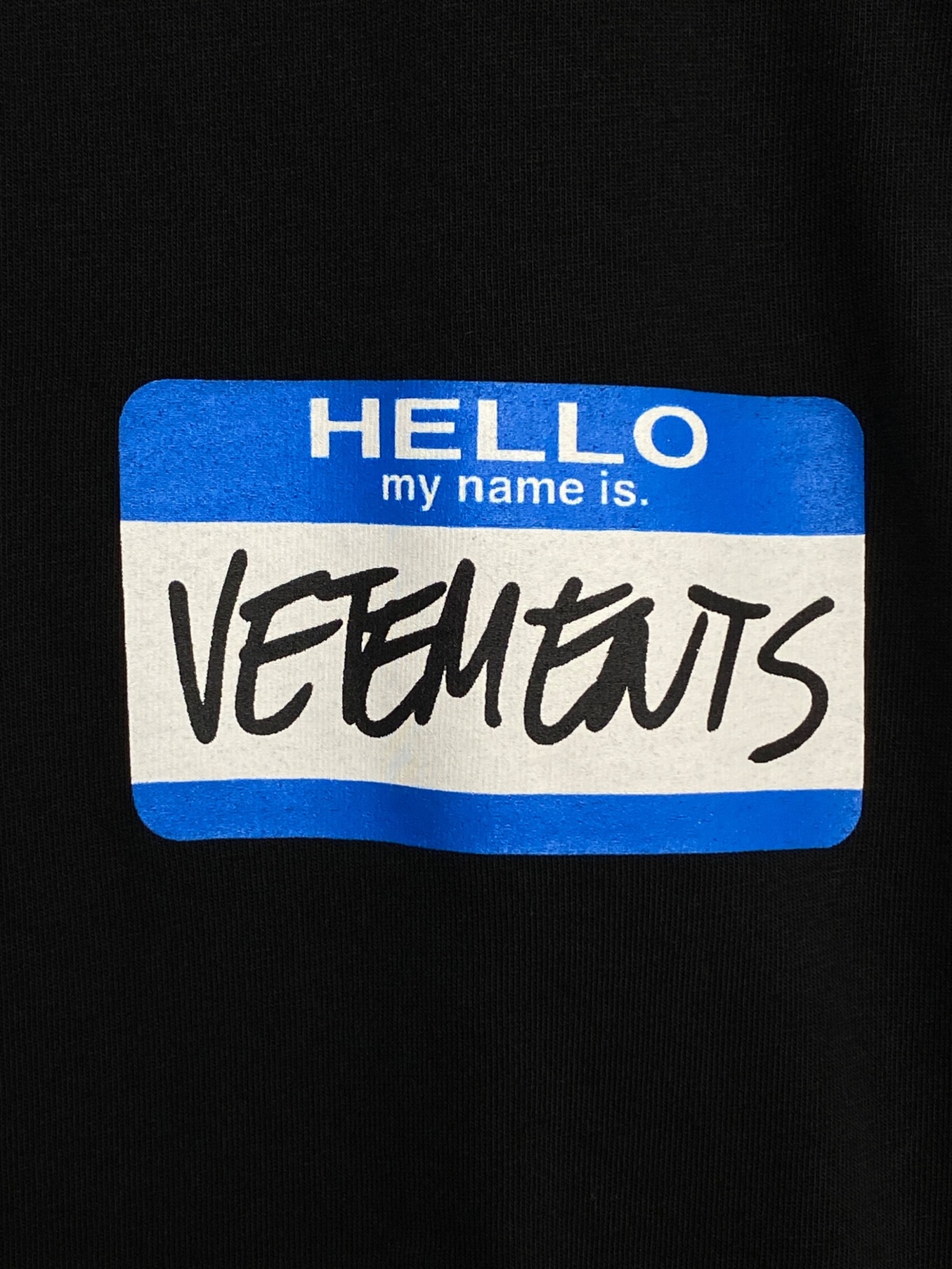中古・古着通販】VETEMENTS (ヴェトモン) HELLO MY NAME IS TEE