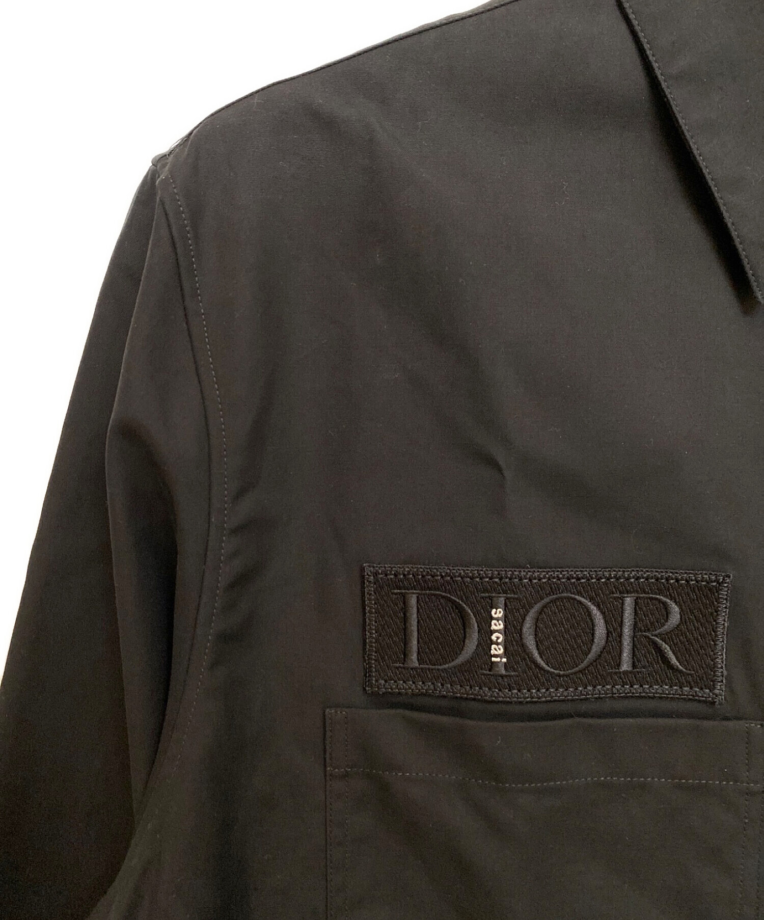中古・古着通販】Dior (ディオール) sacai (サカイ) ロゴ刺繍オーバー