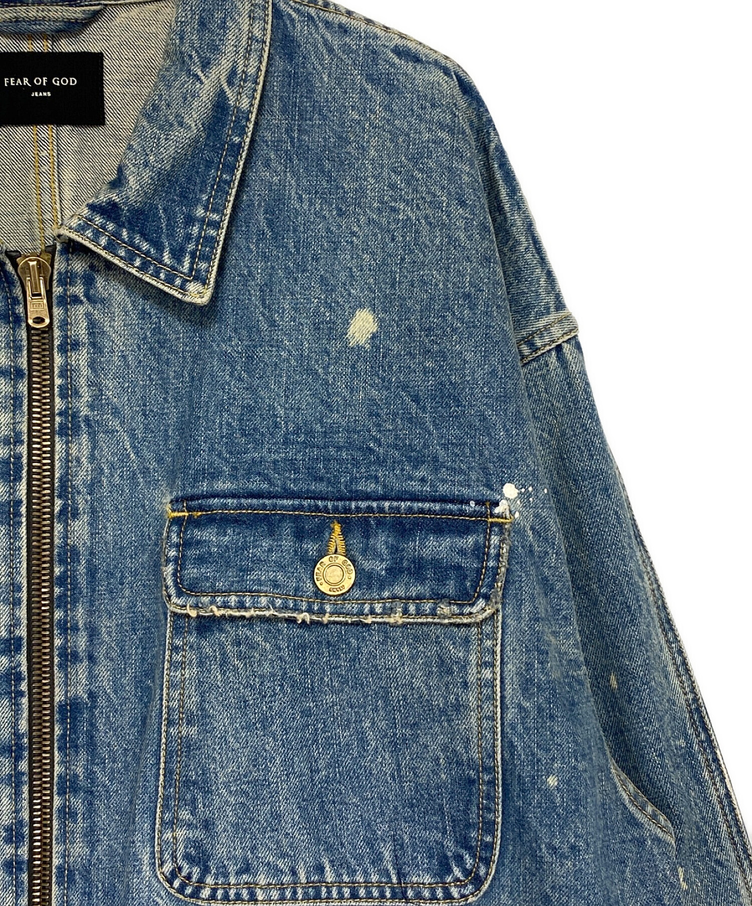 K*G様 Fear of God フィアオブゴッド デニム ジャケット FEAR OF GOD(フィアオブゴッド) デニムジャケット(メンズ) - ブランド