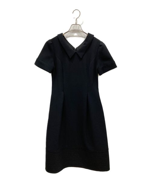 Rene ルネ エリ付き 黒半袖ふんわりワンピース 34 Rene ルネ エリ付き 黒半袖ふんわりワンピース 34 商品検索 - 7YORKU