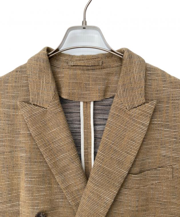 中古・古着通販】CABAN (キャバン) ツイードダブルジャケット ベージュ