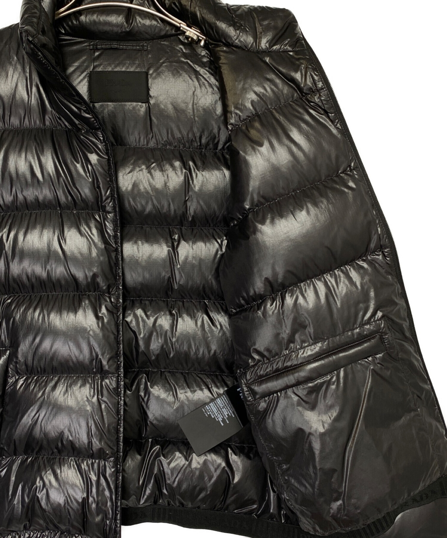 中古・古着通販】PRADA (プラダ) ダウンジャケット ブラック サイズ:48