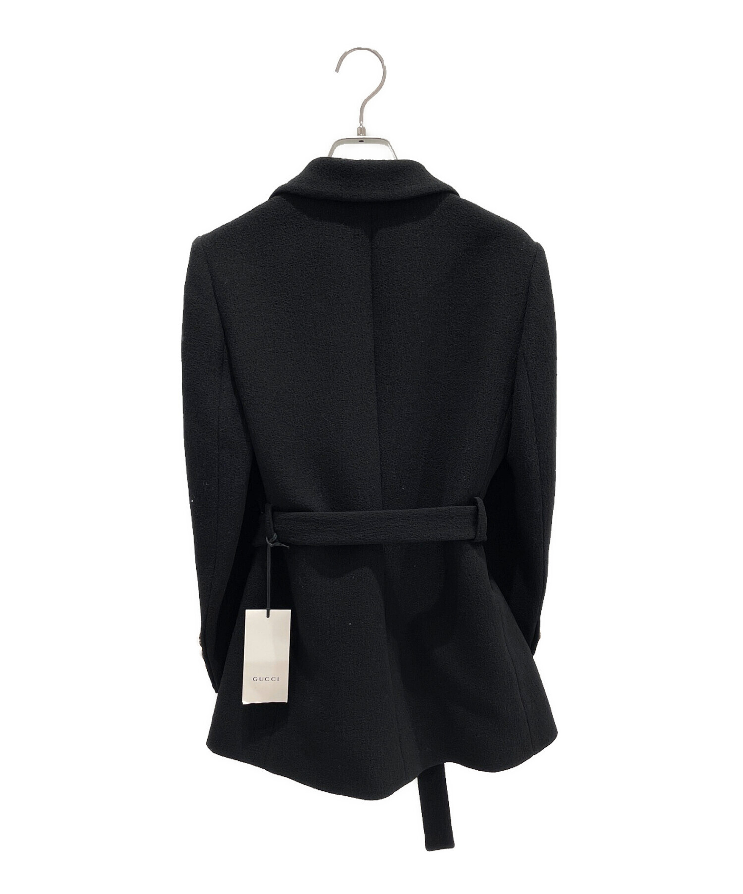 中古・古着通販】GUCCI (グッチ) ウールジャケット ブラック サイズ:36