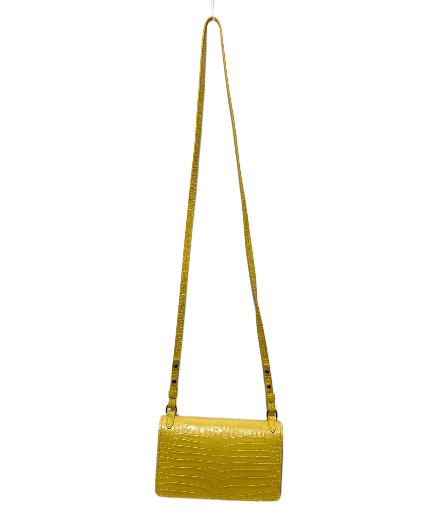 MaxMara イエロー ショルダーバッグ 保存袋付き MaxMara イエロー ショルダーバッグ 保存袋付き