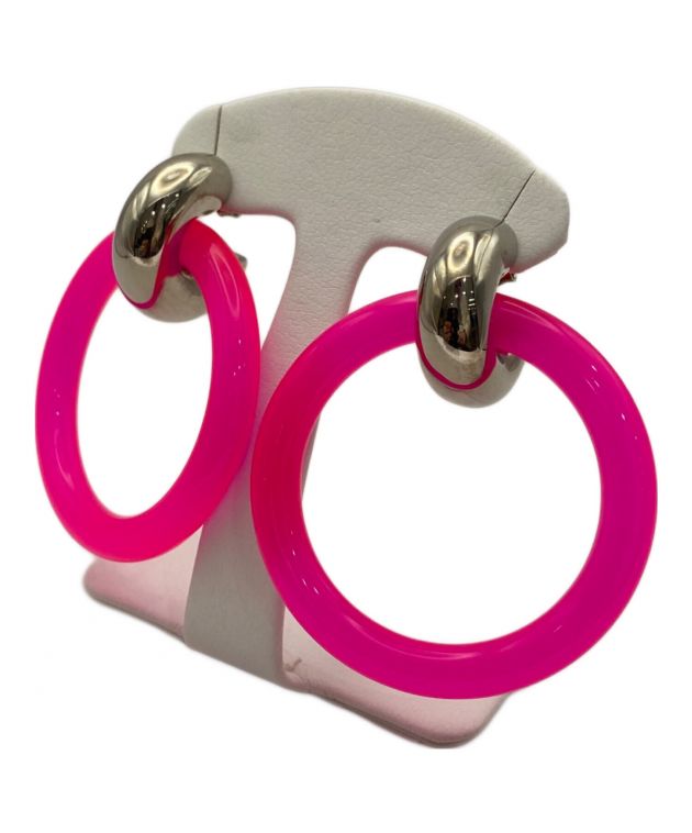 n*a様 BALENCIAGA バレンシアガ　 フープ　 ネオン　ピアス 中古・古着通販】BALENCIAGA (バレンシアガ) ネオンフープピアス