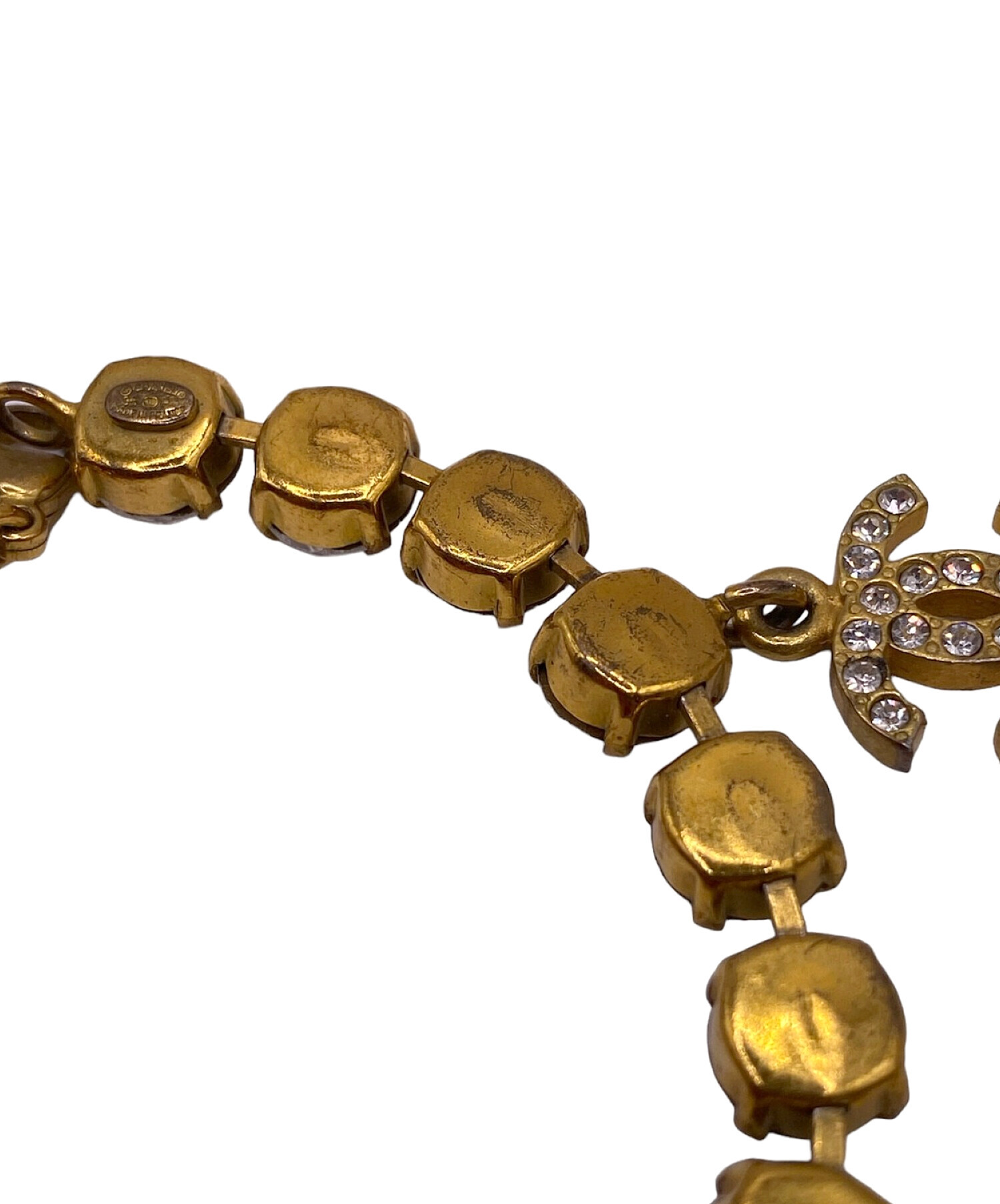 CHANEL ココマーク ラインストーン ブレスレット ゴールド CHANEL ココマーク ターンロック ラインストーン ブレスレット 97A