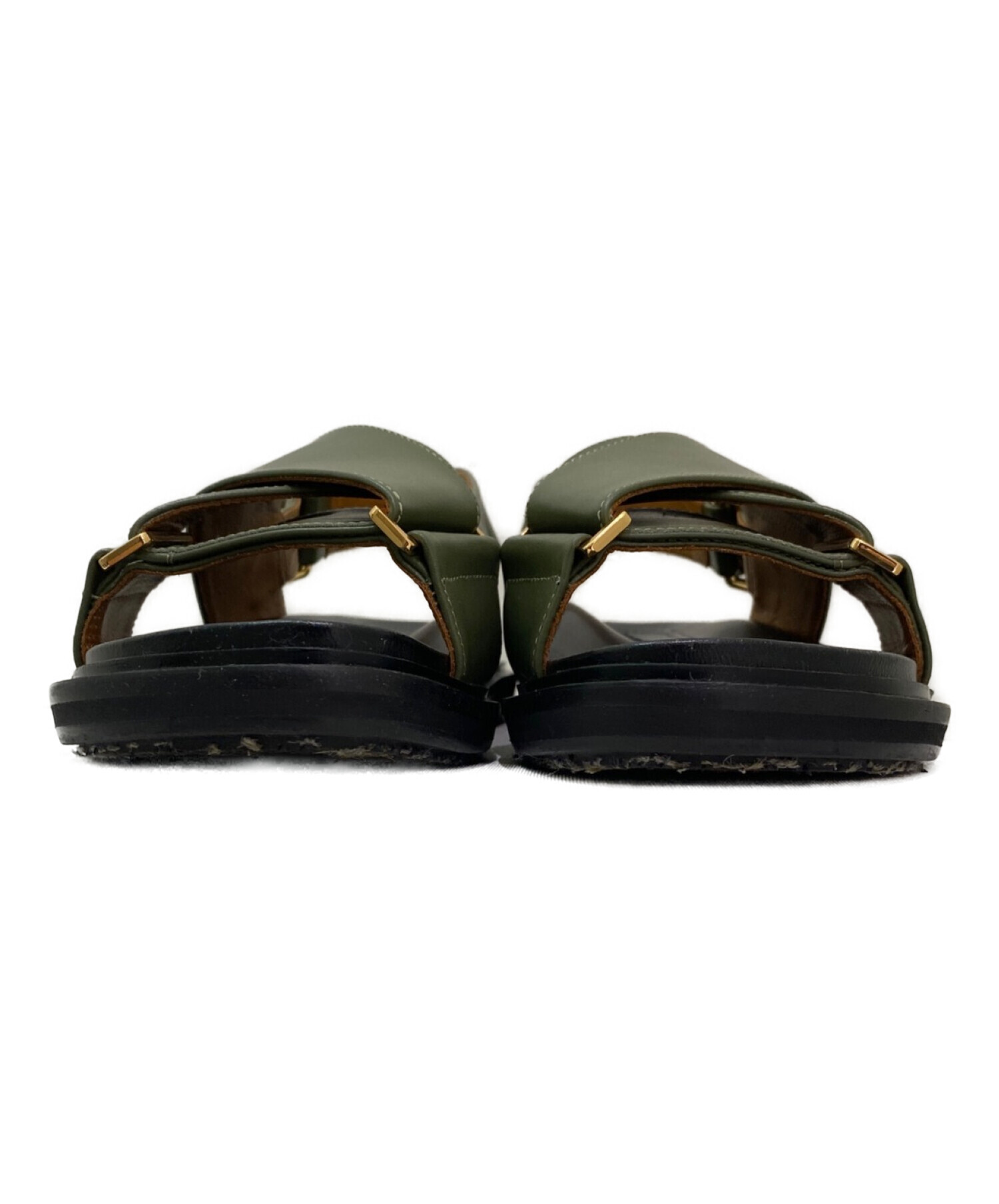 中古・古着通販】MARNI (マルニ) クリスクロスサンダル オリーブ