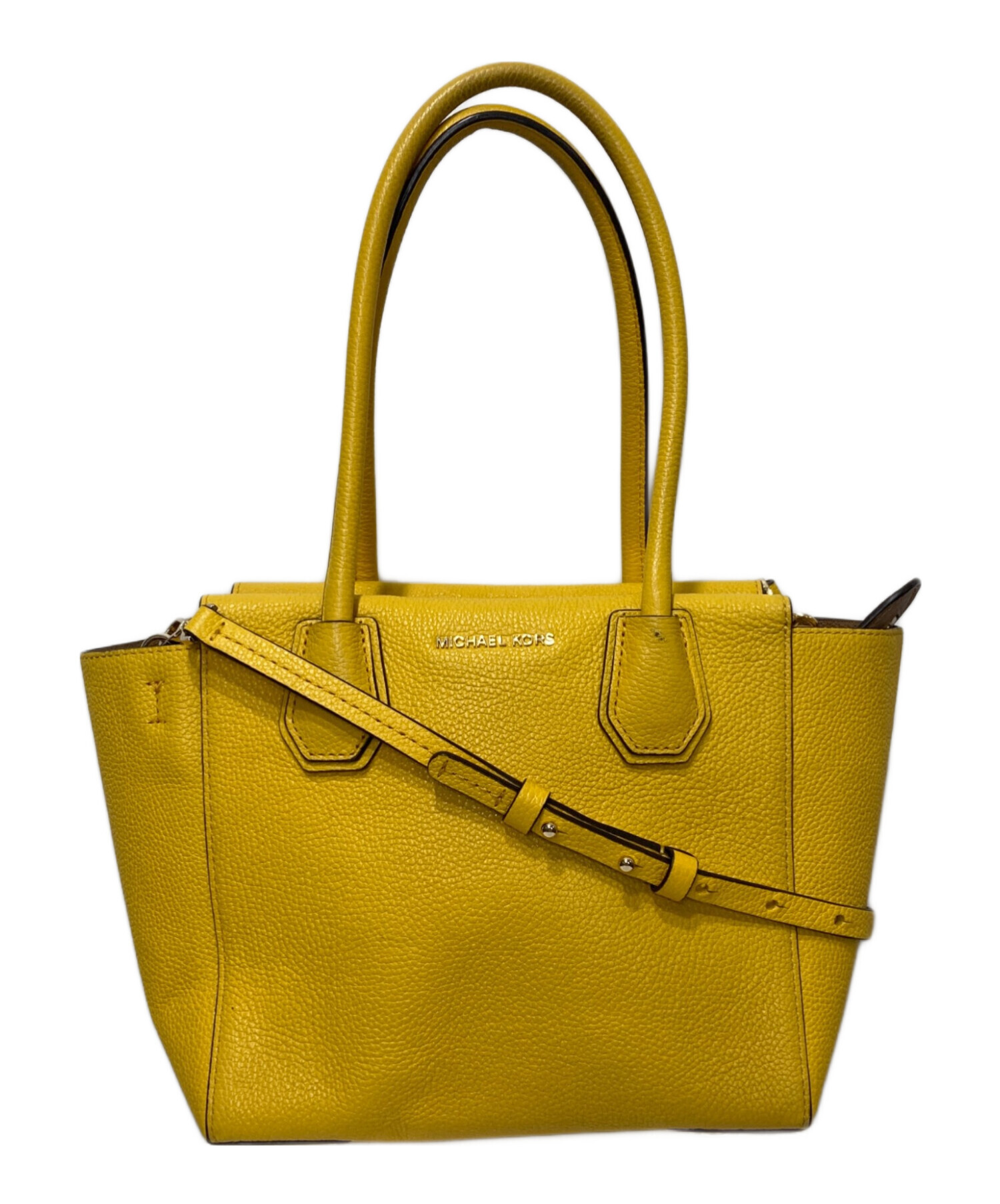 中古・古着通販】MICHAEL KORS (マイケルコース) 2WAYバッグ イエロー 