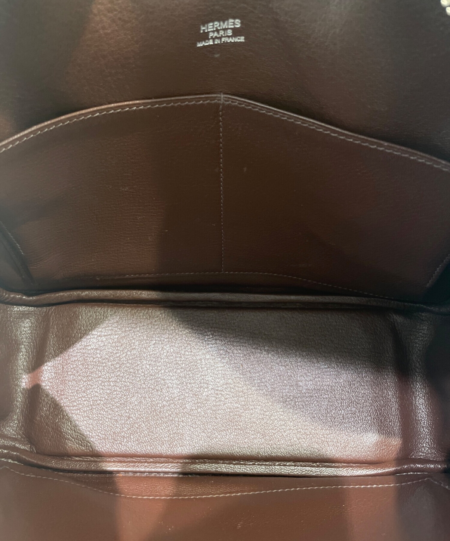 HERMES エルメス プリュム40 エヴァーグレイン ブラウン系