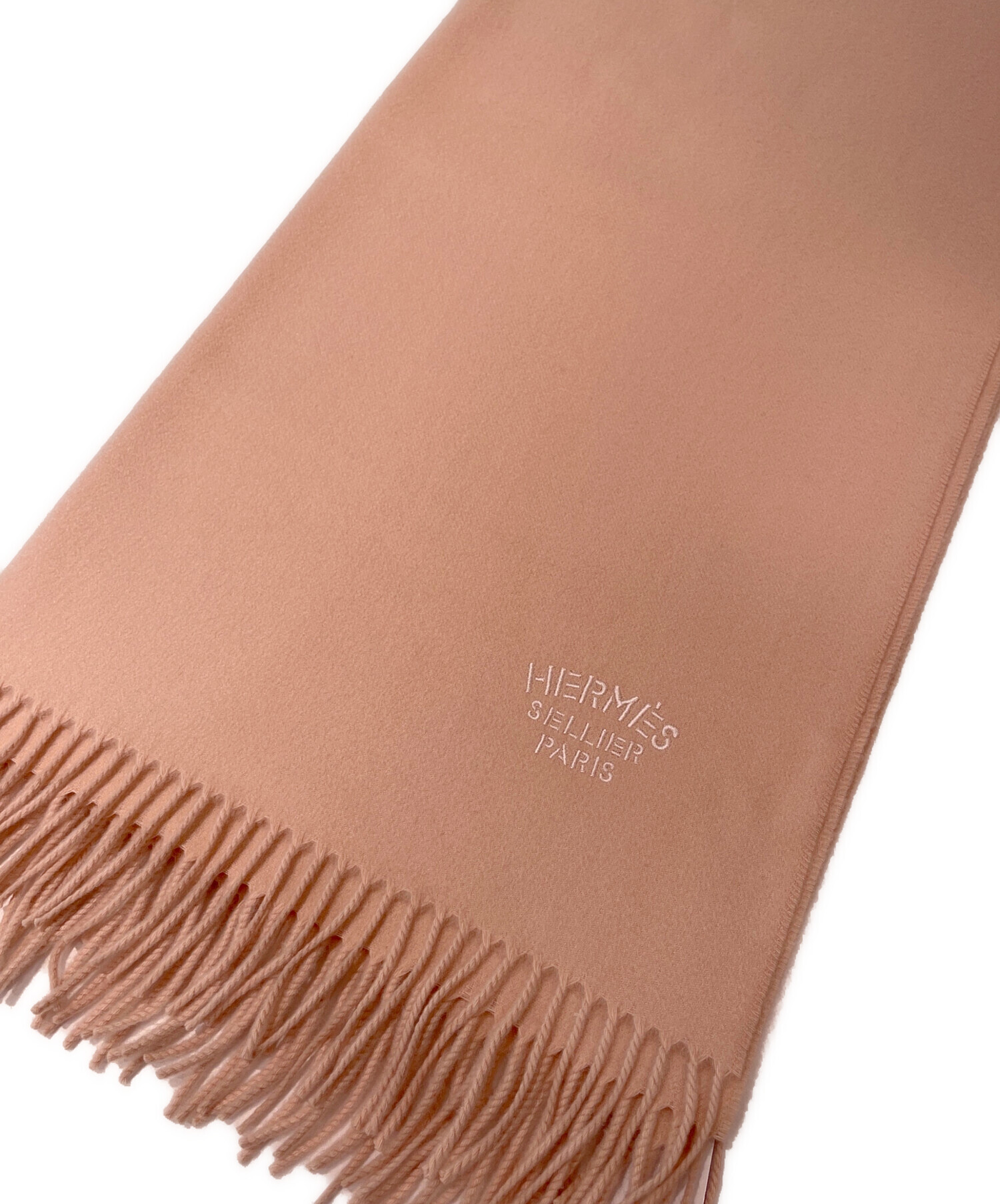 ❤お得なお品❤クリーニング済み カシミヤマフラー 大判 ライトピンク エルメス ❤お得なお品❤クリーニング済み カシミヤマフラー 大判 ライトピンク