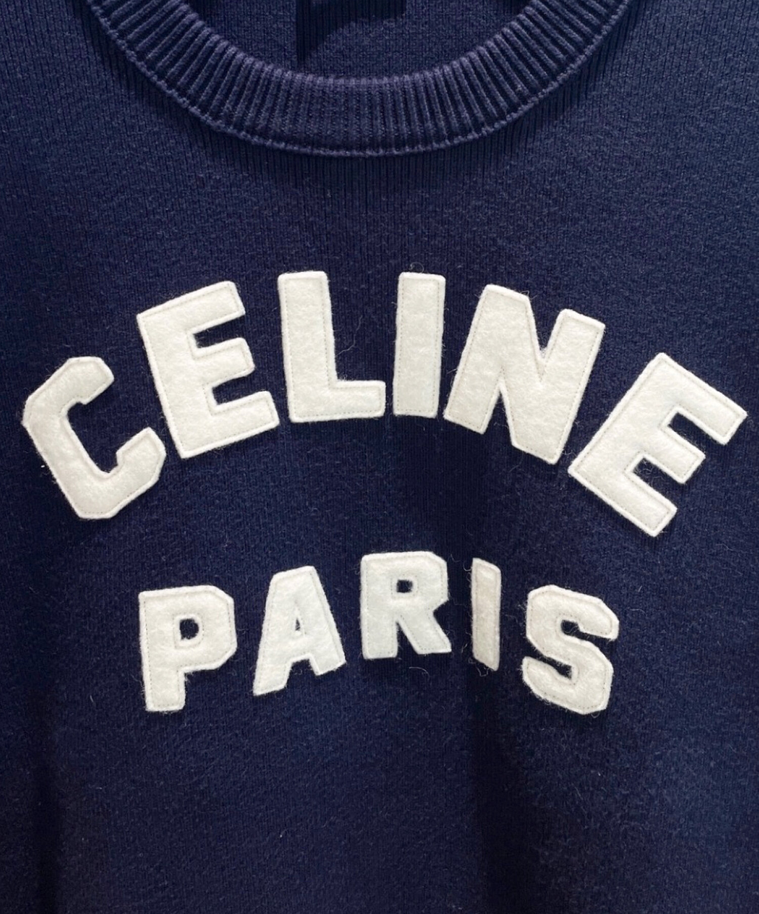 中古・古着通販】CELINE (セリーヌ) フロック ロゴ ニット セーター 