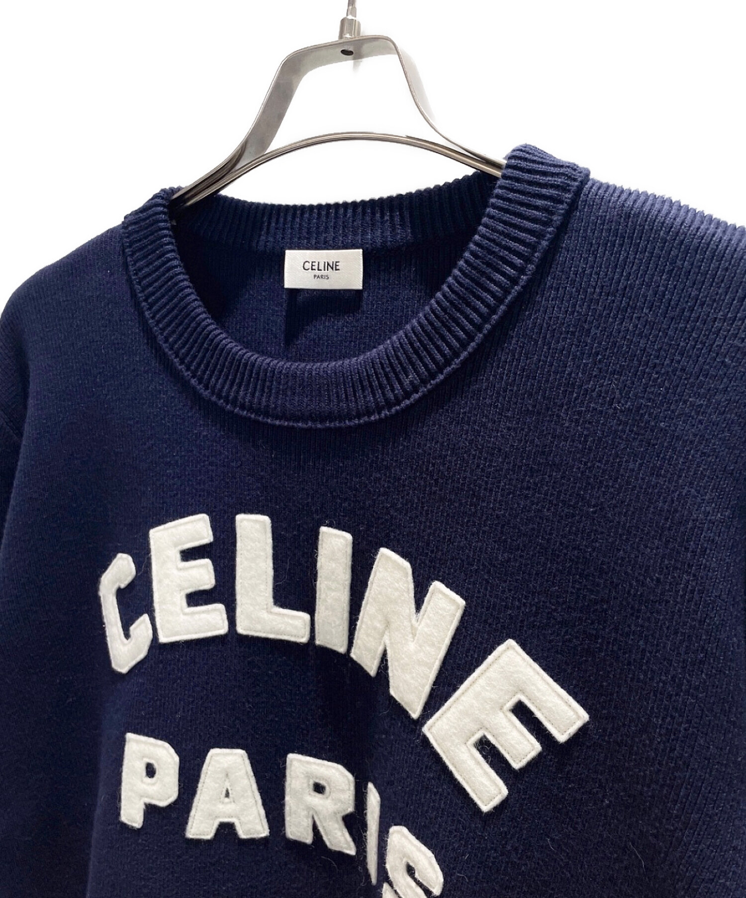 中古・古着通販】CELINE (セリーヌ) フロック ロゴ ニット セーター 
