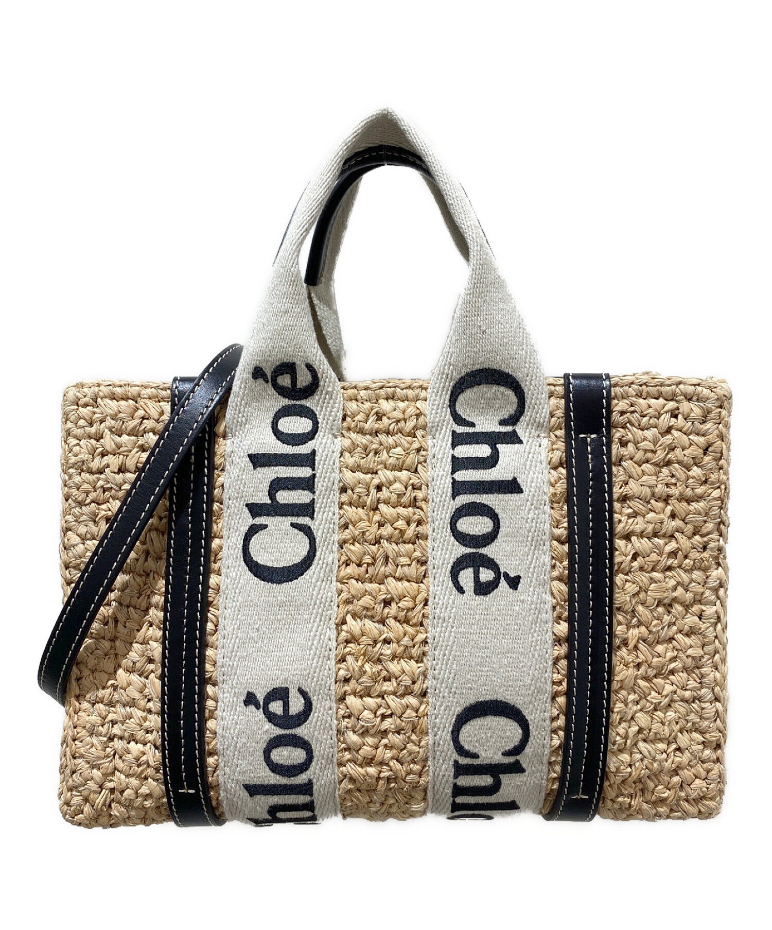中古・古着通販】Chloe (クロエ) WOODYスモールトートバッグ ベージュ 