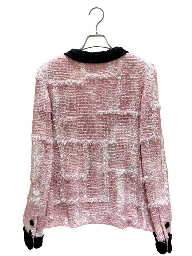 中古・古着通販】CHANEL (シャネル) ツイードジャケット ピンク サイズ