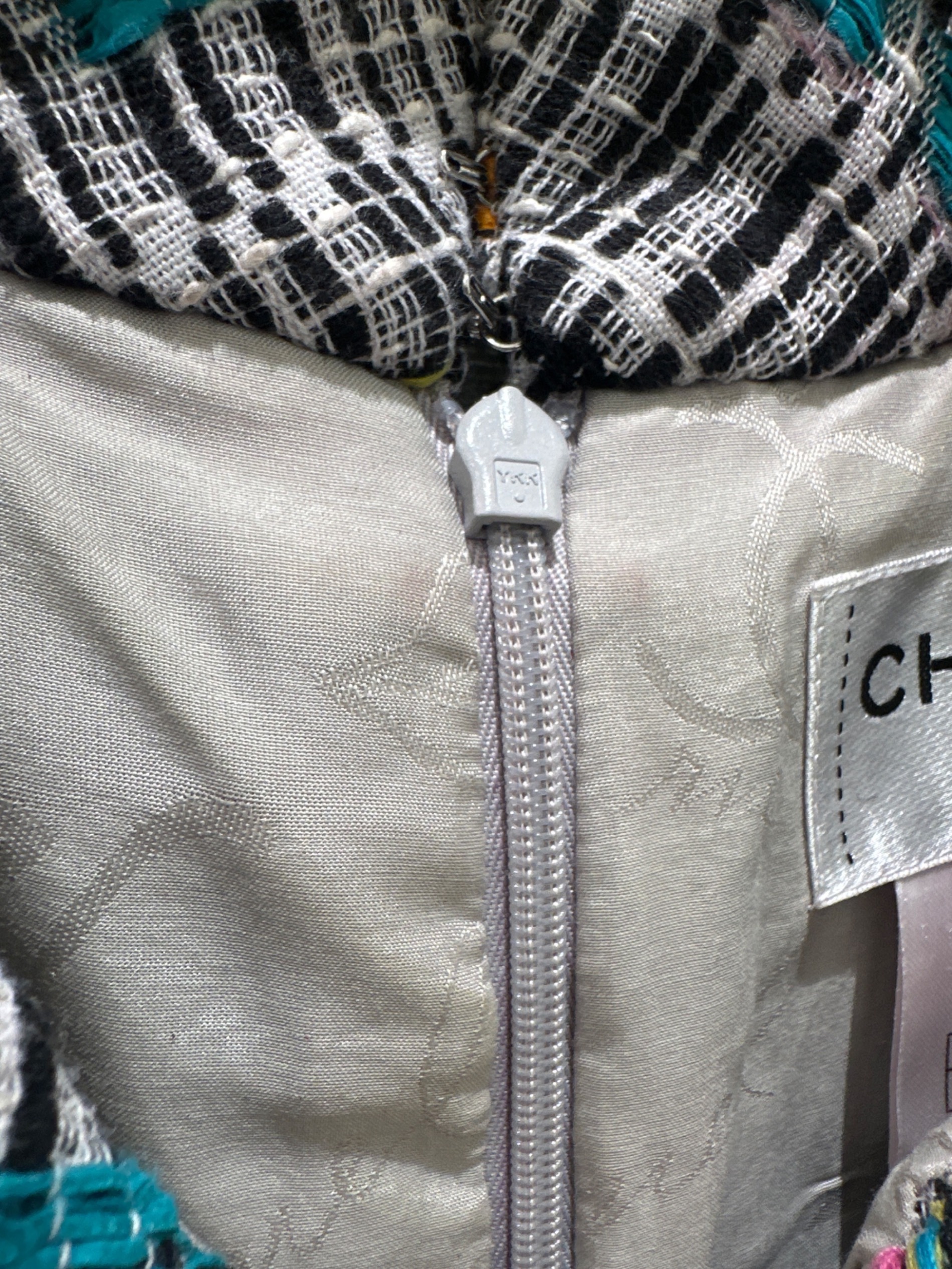 中古・古着通販】CHANEL (シャネル) マルチカラーツイードワンピース