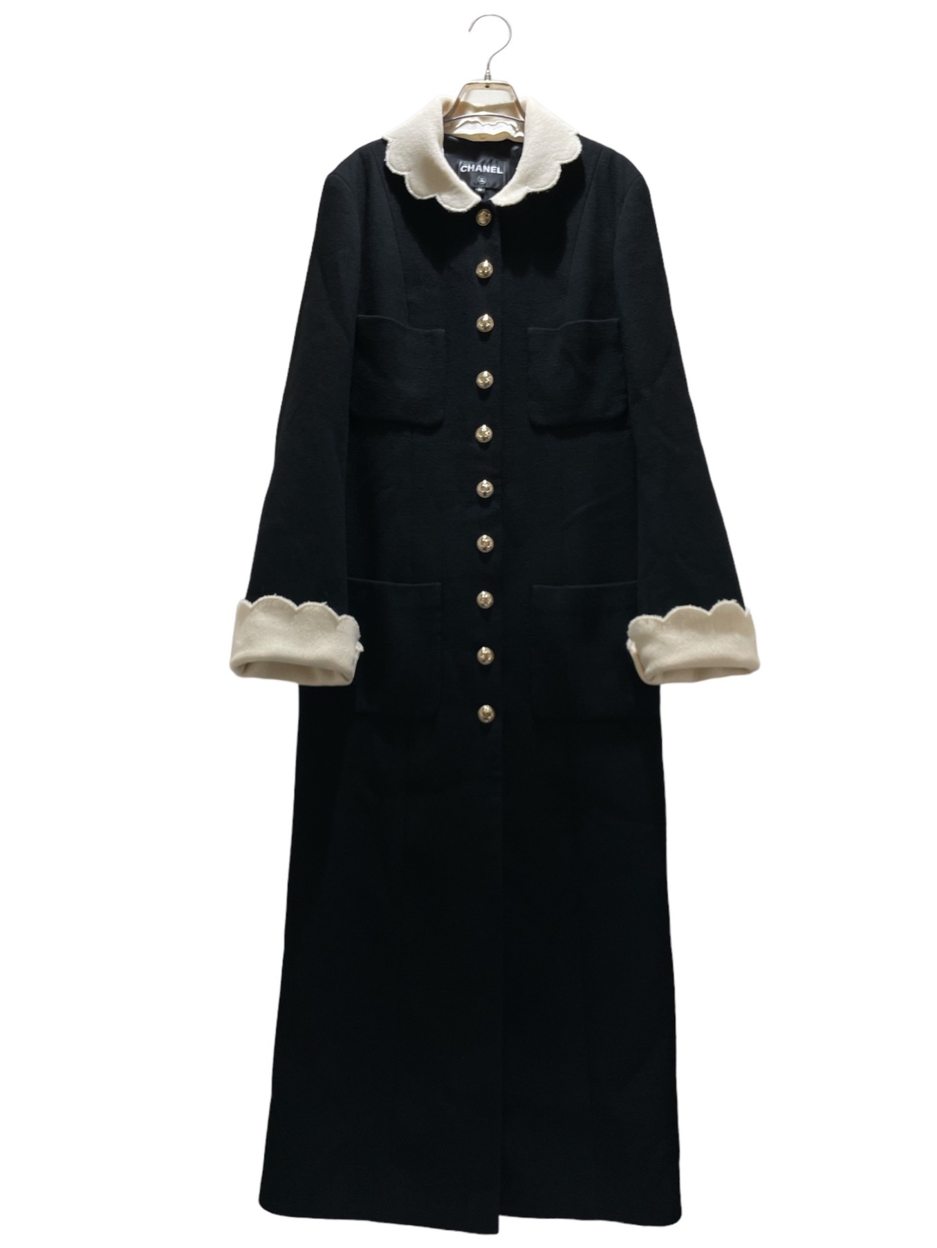 中古・古着通販】CHANEL (シャネル) Coco button silk and wool coat