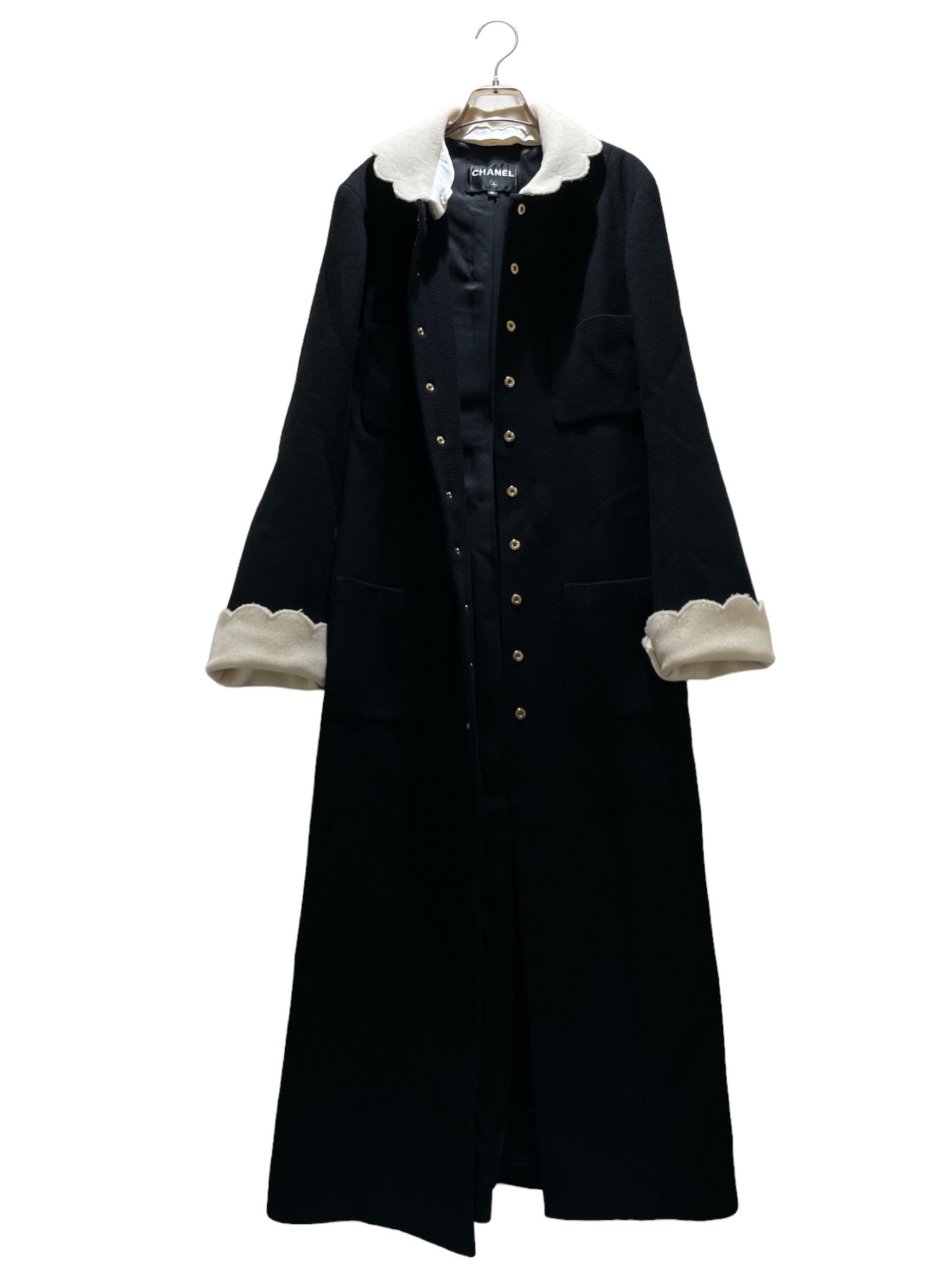 中古・古着通販】CHANEL (シャネル) Coco button silk and wool coat