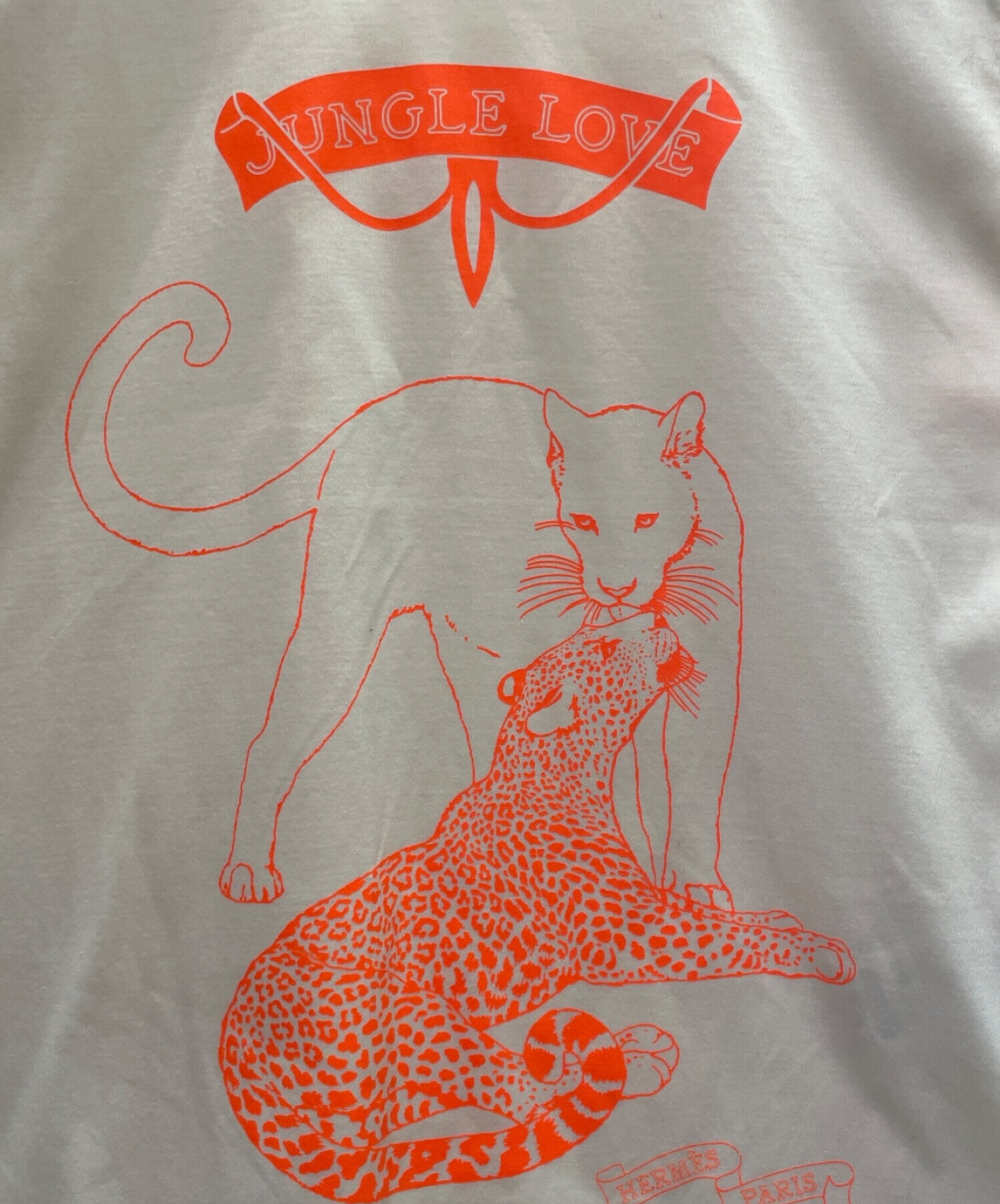 中古・古着通販】HERMES (エルメス) JUNGLE LOVE Tシャツ ホワイト 