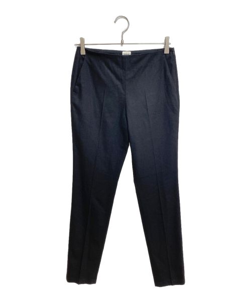 【中古】エルメス HERMES スラックス テーパードパンツ センターピンタック 38 ブラック /KH ■KH レディース 中古・古着通販】HERMES (エルメス) センタープレスパンツ ブラック