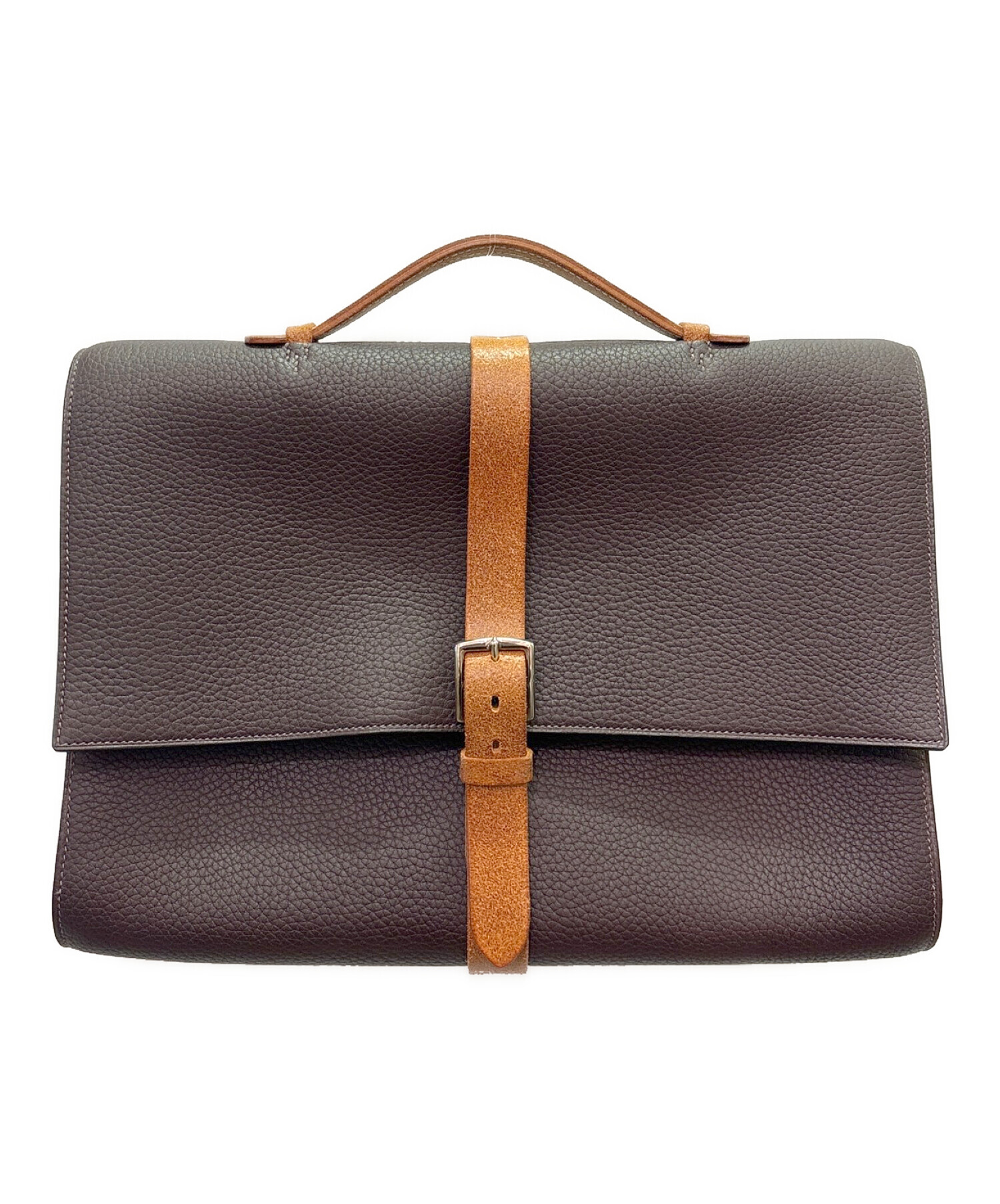 HERMES エルメスエールラインドキュメントケースビジネスバッグ