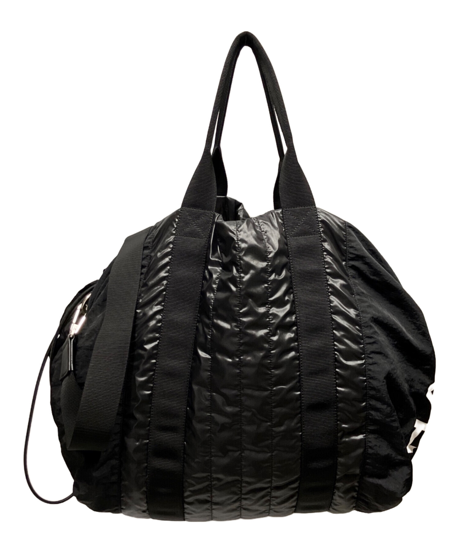 中古・古着通販】CHANEL (シャネル) ロゴナイロン2WAYショルダーバッグ 