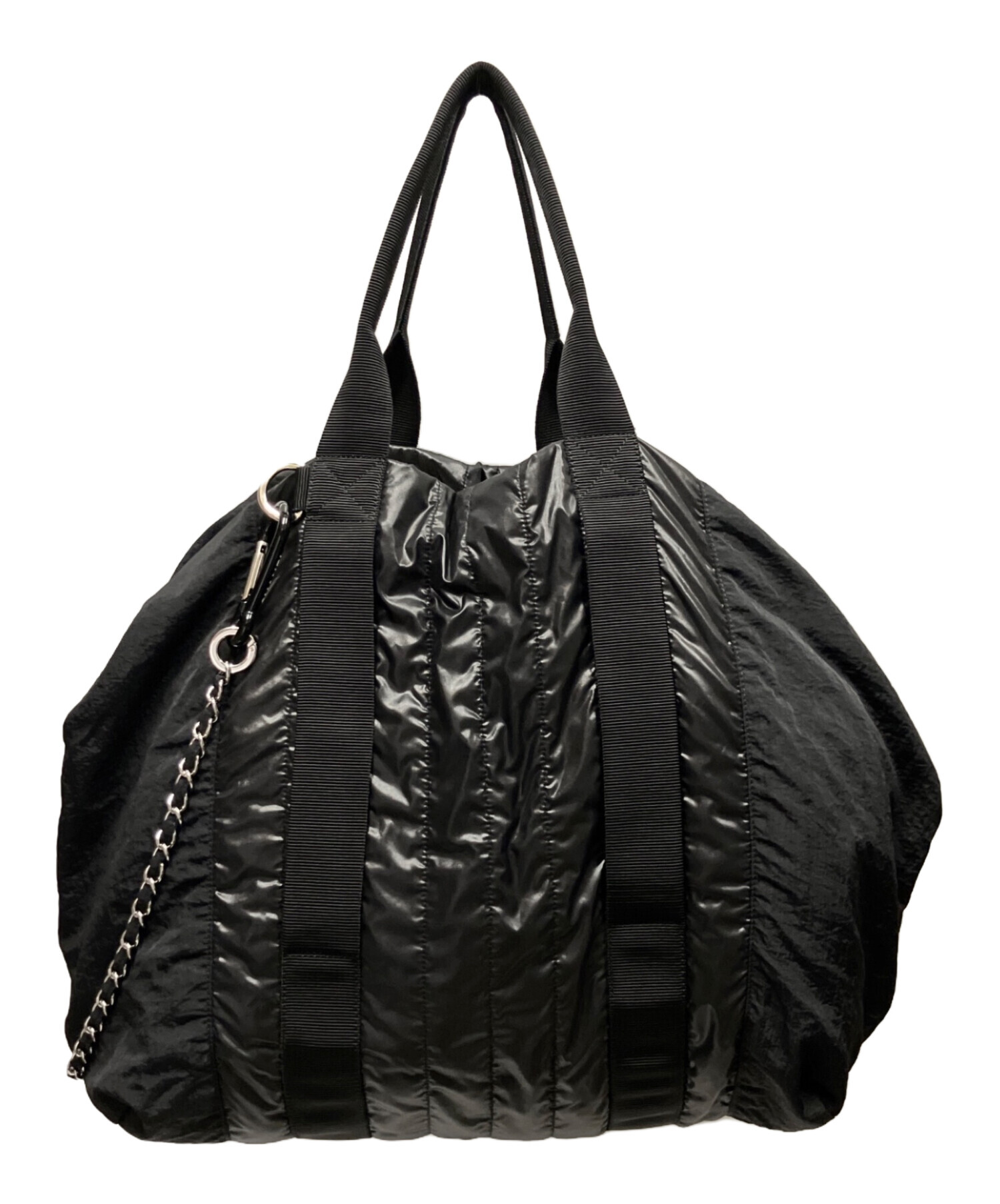 中古・古着通販】CHANEL (シャネル) ロゴナイロン2WAYショルダーバッグ 