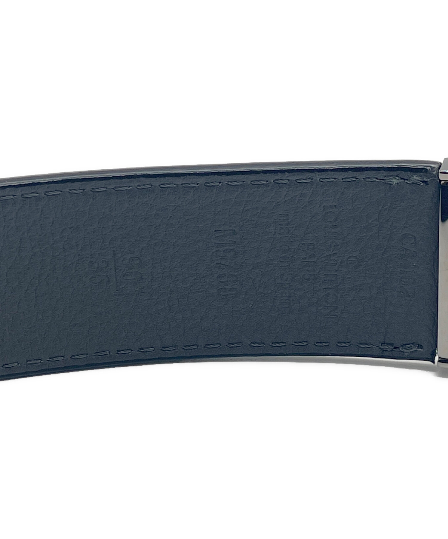 ルイ・ヴィトン ダミエ　ブラック レザーベルト P55 中古・古着通販】LOUIS VUITTON (ルイ ヴィトン) ダミエ レザーベルト