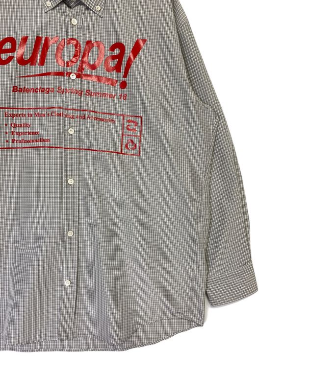 中古・古着通販】BALENCIAGA (バレンシアガ) シャツ グレー サイズ:38