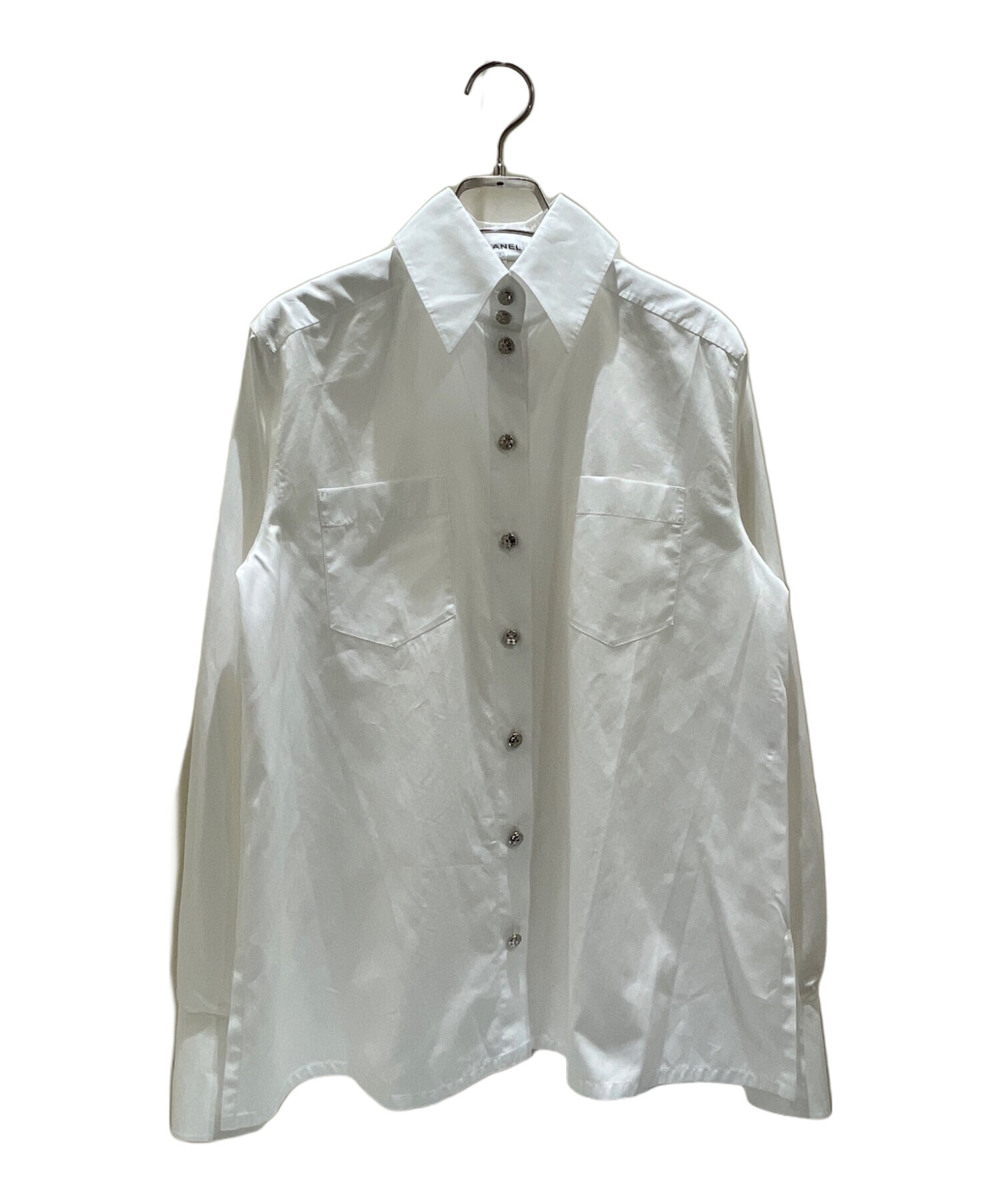 中古・古着通販】CHANEL (シャネル) ロングスリーブシャツ ホワイト 