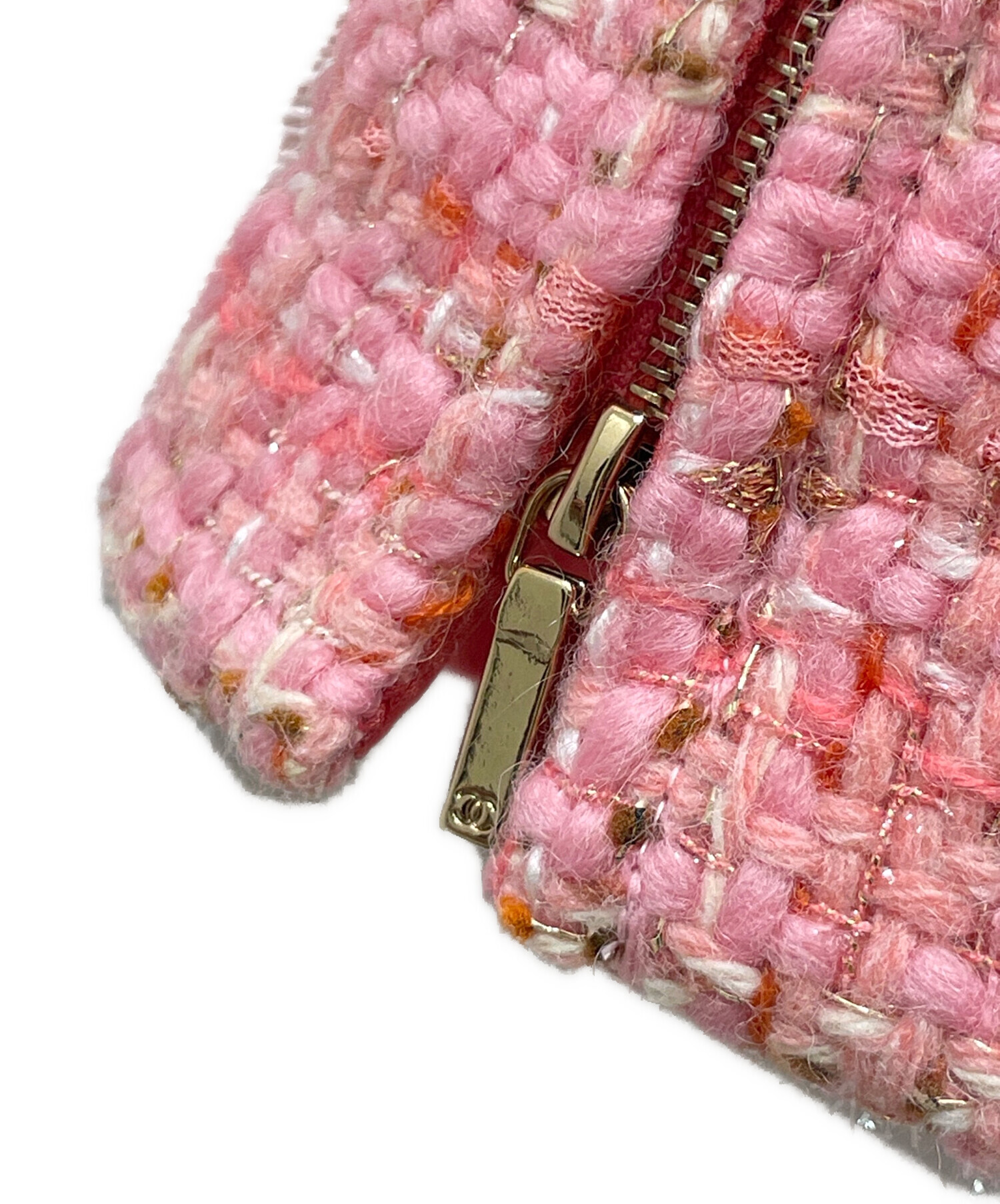 中古・古着通販】CHANEL (シャネル) ツイードスカート ピンク サイズ