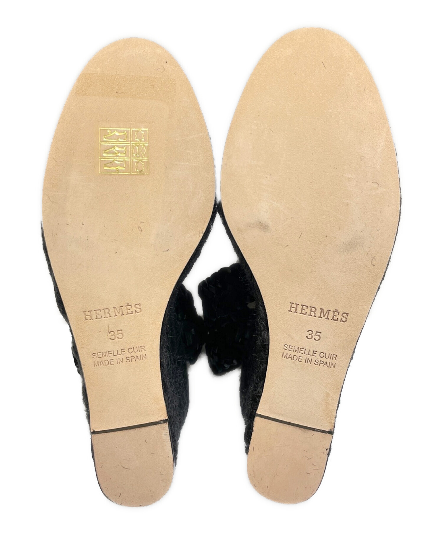 中古・古着通販】HERMES (エルメス) エスパドリーユウェッジサンダル 