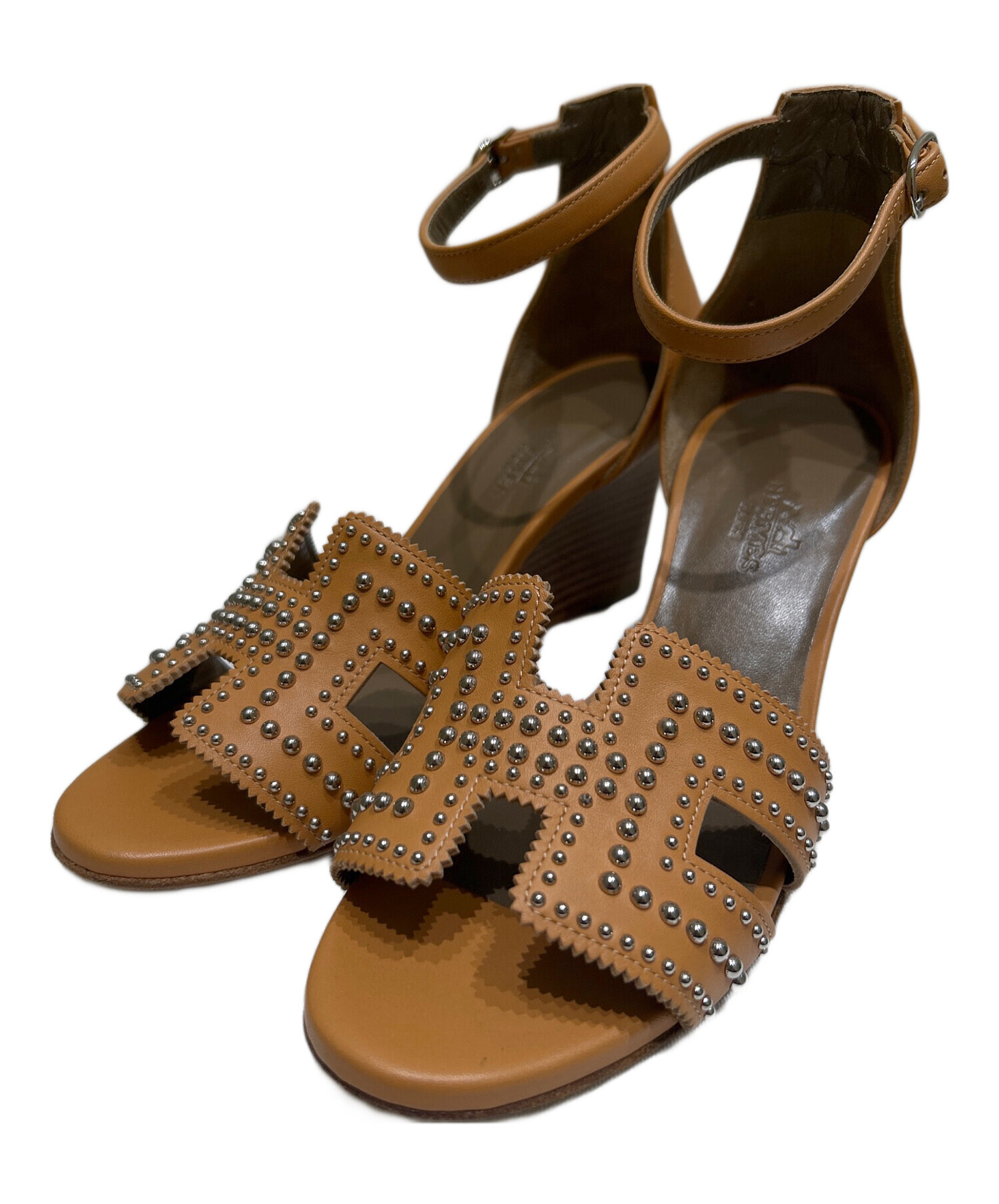 エルメス サンダルスタッズ付き 35