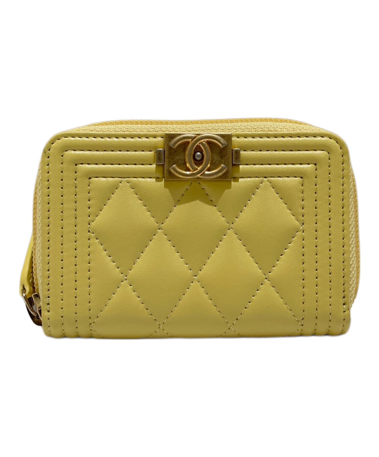 中古・古着通販】CHANEL (シャネル) コインケース イエロー｜ブランド 