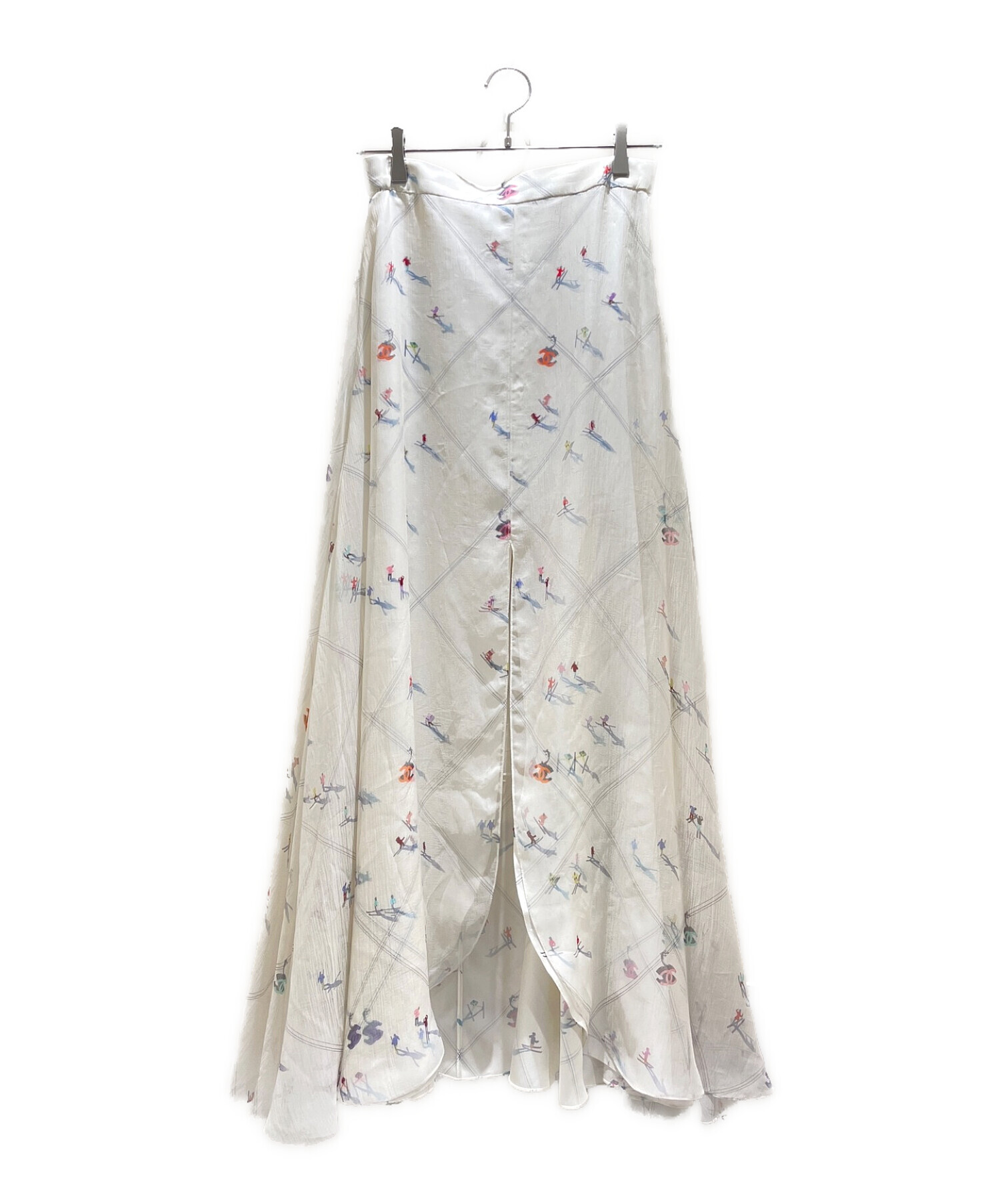 【CHANEL/シャネル】スカート 38（中古） 中古・古着通販】CHANEL (シャネル) ロングスカート ホワイト サイズ