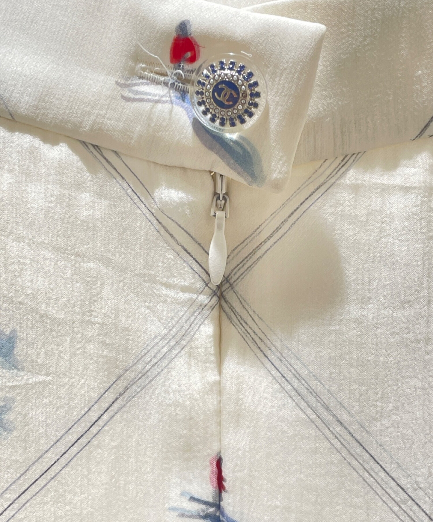 中古・古着通販】CHANEL (シャネル) ロングスカート ホワイト サイズ