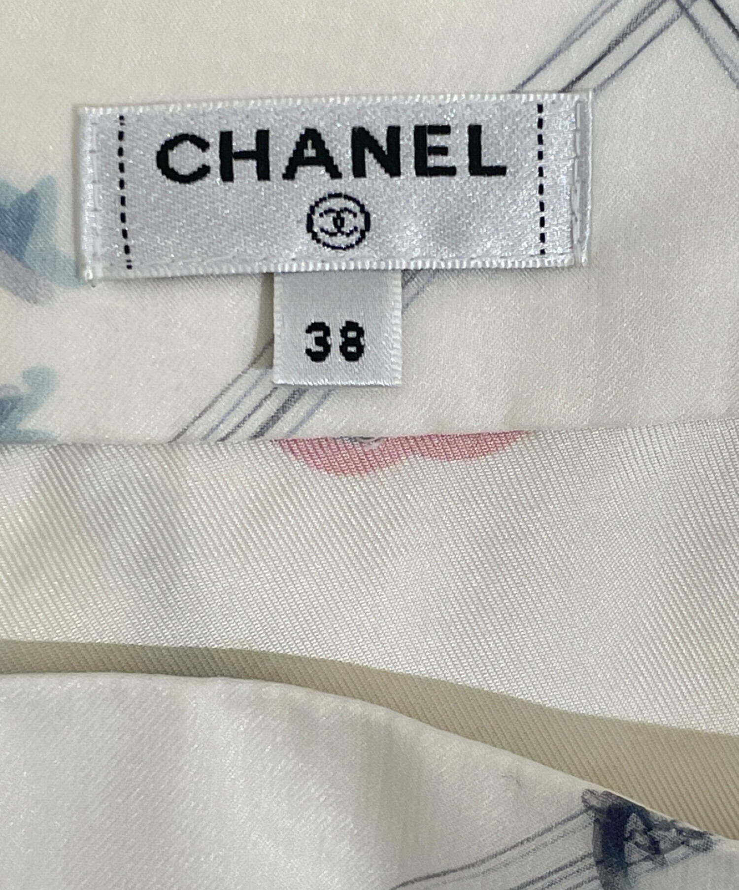 中古・古着通販】CHANEL (シャネル) ロングスカート ホワイト サイズ