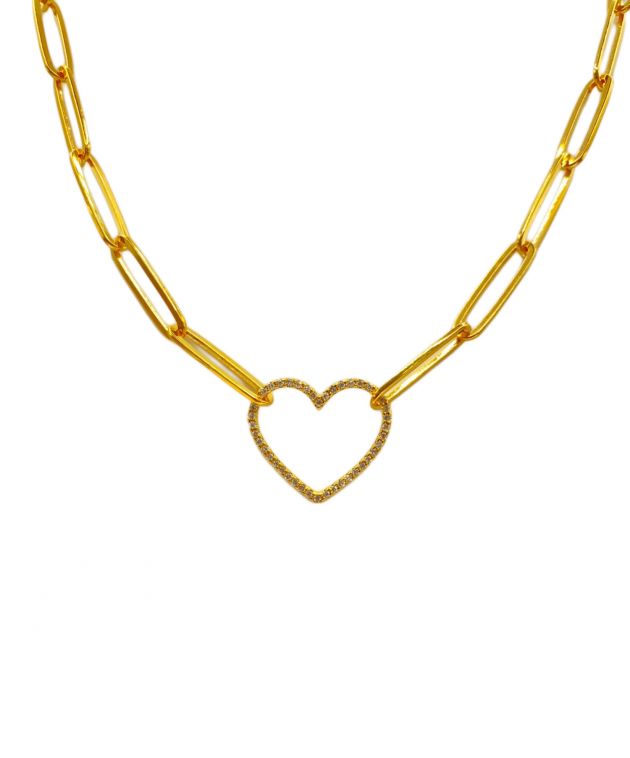 中古・古着通販】Bijou de M (ビジュードエム) ハートチェーン