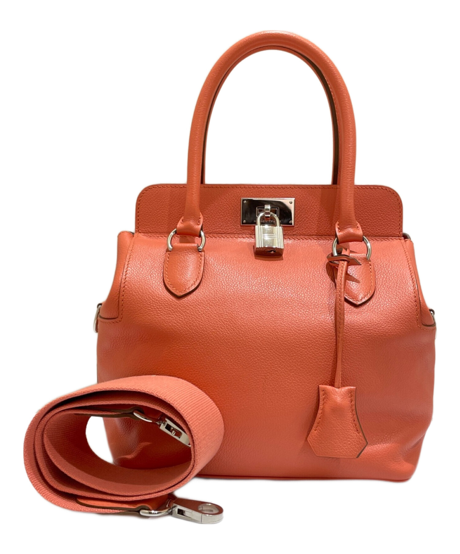 中古・古着通販】HERMES (エルメス) ツールボックス20 ピンク×シルバー