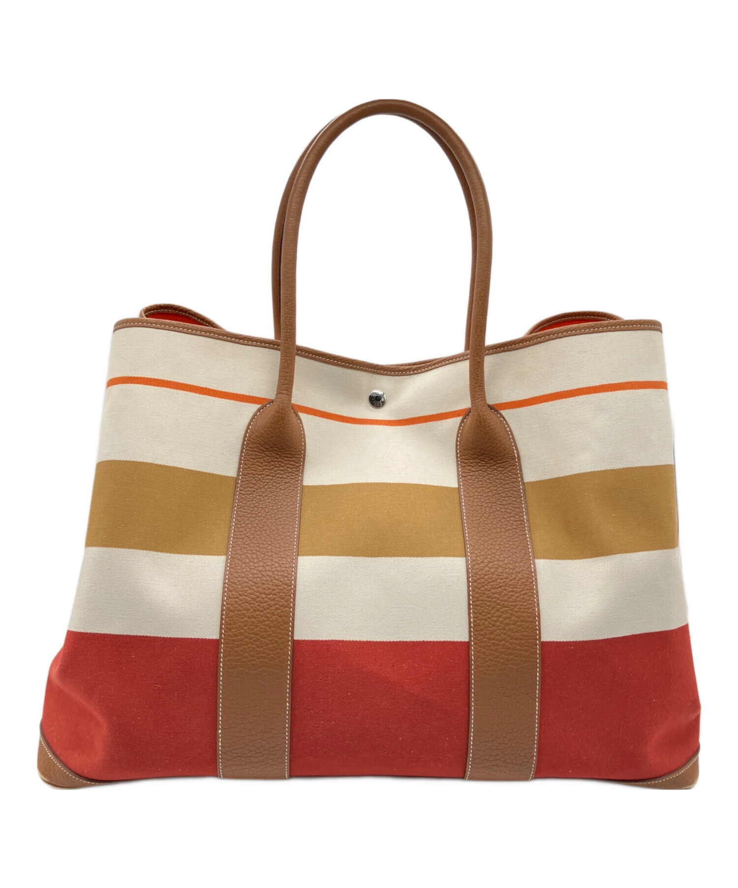 エルメス HERMES ハンドバッグ ヴィブラート エスカパーダ マルチカラー 中古・古着通販】HERMES (エルメス) ガーデンパーティGM マルチカラー