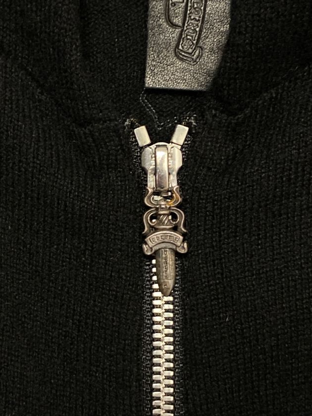 中古・古着通販】CHROME HEARTS (クロムハーツ) カシミヤジップニット